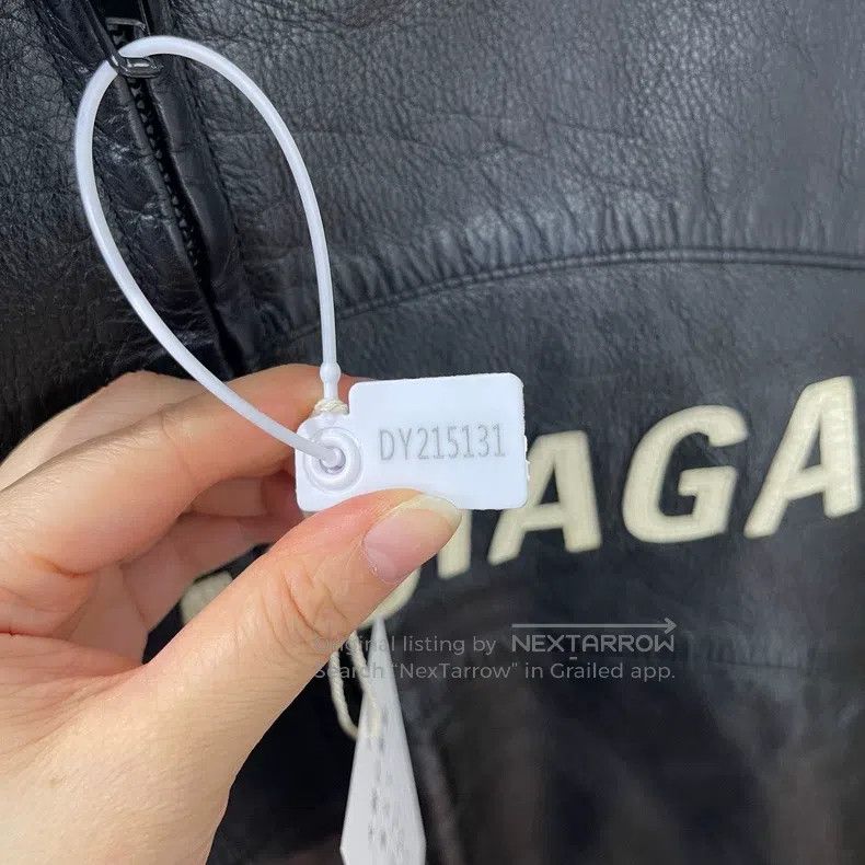 Balenciaga Balenciaga Logo print leather jacket Size US S / EU 44-46 / 1 - 6 Thumbnail