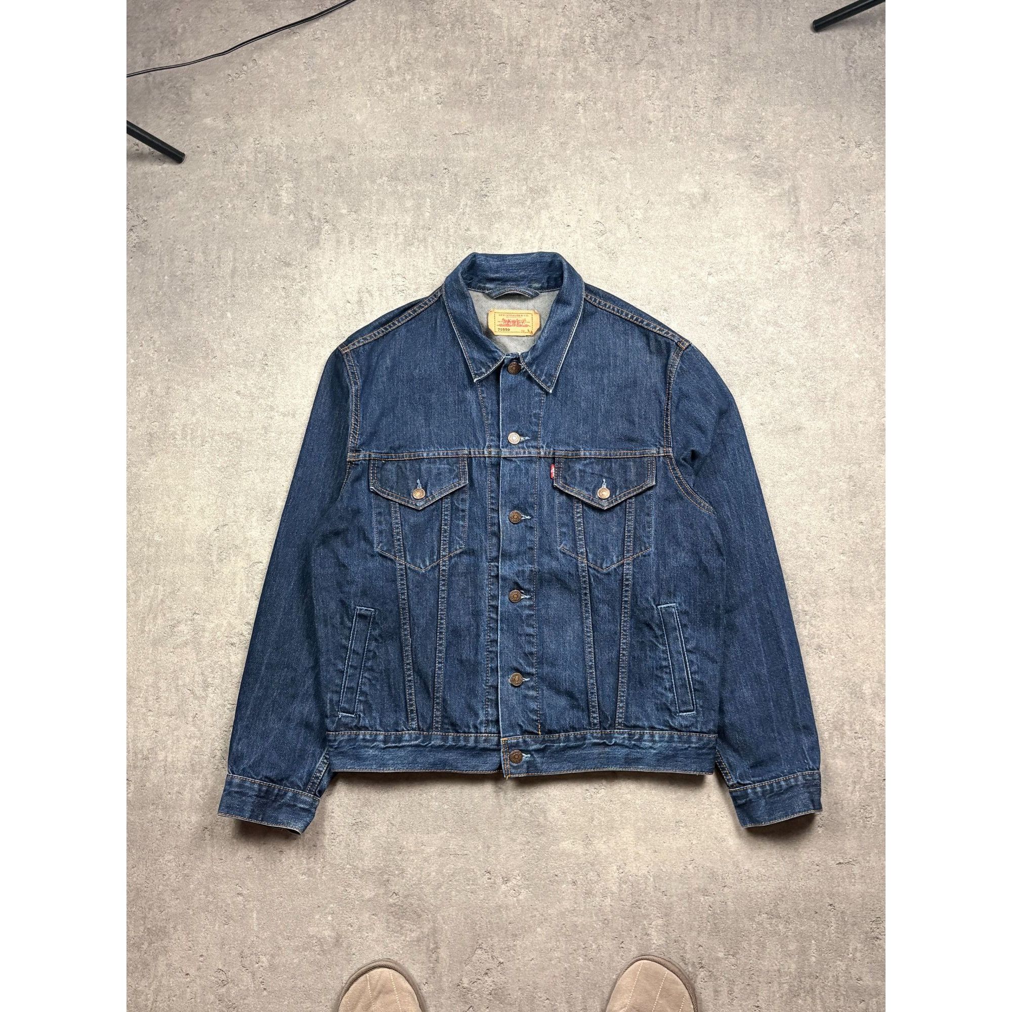 Levi's Levis Vintage Denim Trucker Jacket 70550 Large Button-Up Blu Size US L / EU 52-54 / 3 - 1 Thumbnail