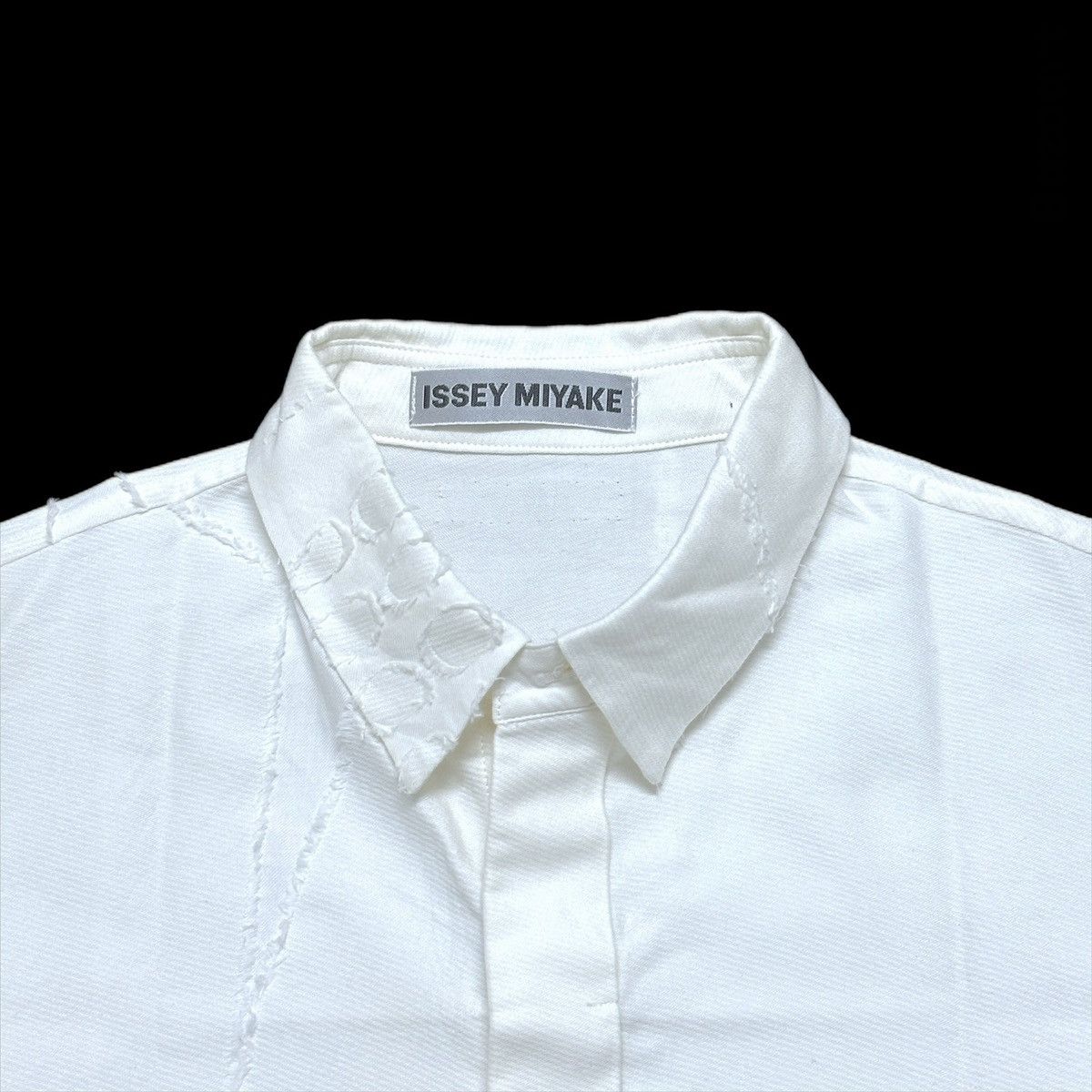 Issey Miyake S/S 2004 Circular Puckered Texture L/S Shirt Size US M / EU 48-50 / 2 - 3 Thumbnail