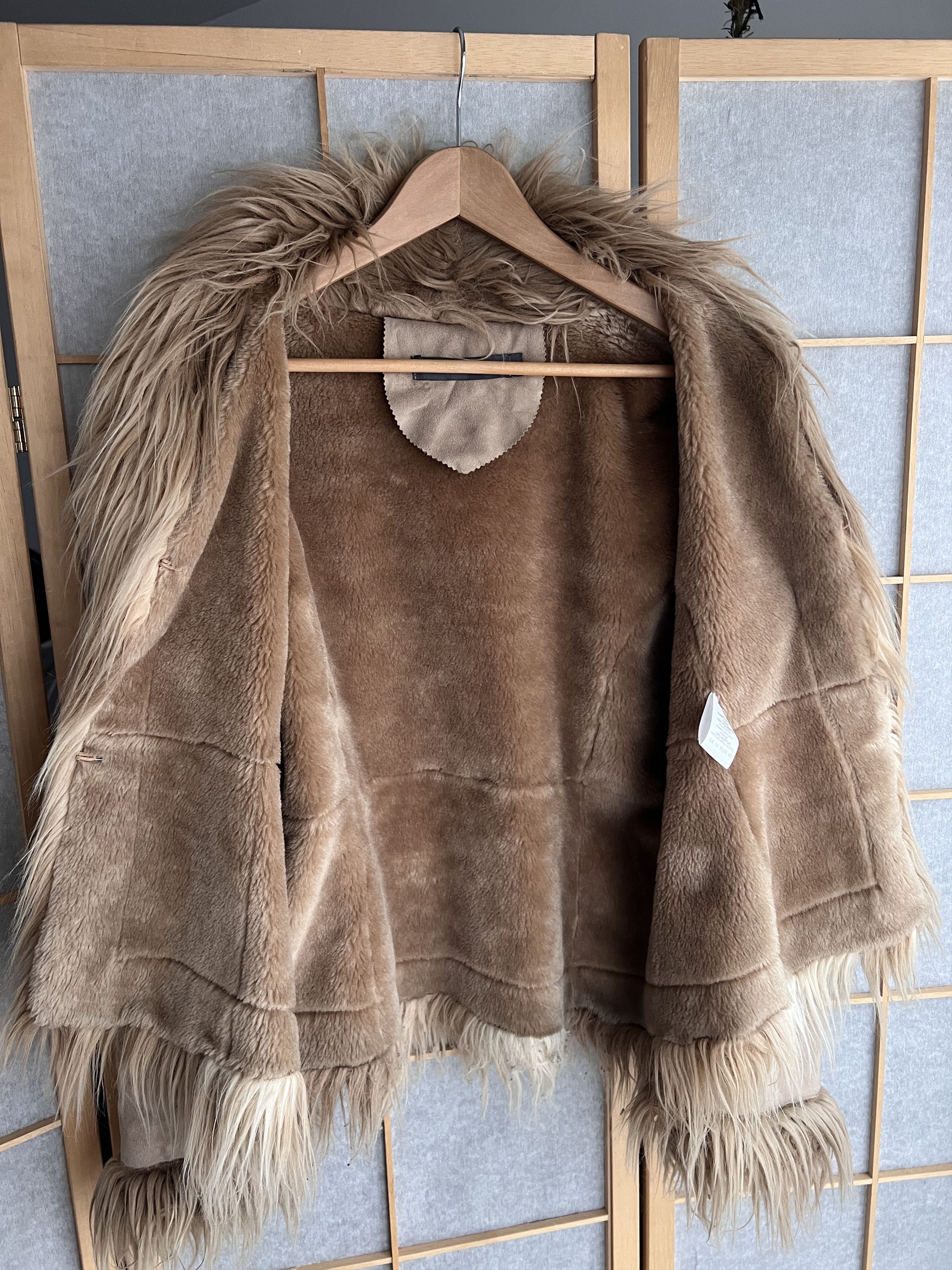 Hysteric Glamour Avant garde Balenciaga style shearling coat faux fur jacket Size L / US 10 / IT 46 - 11 Thumbnail