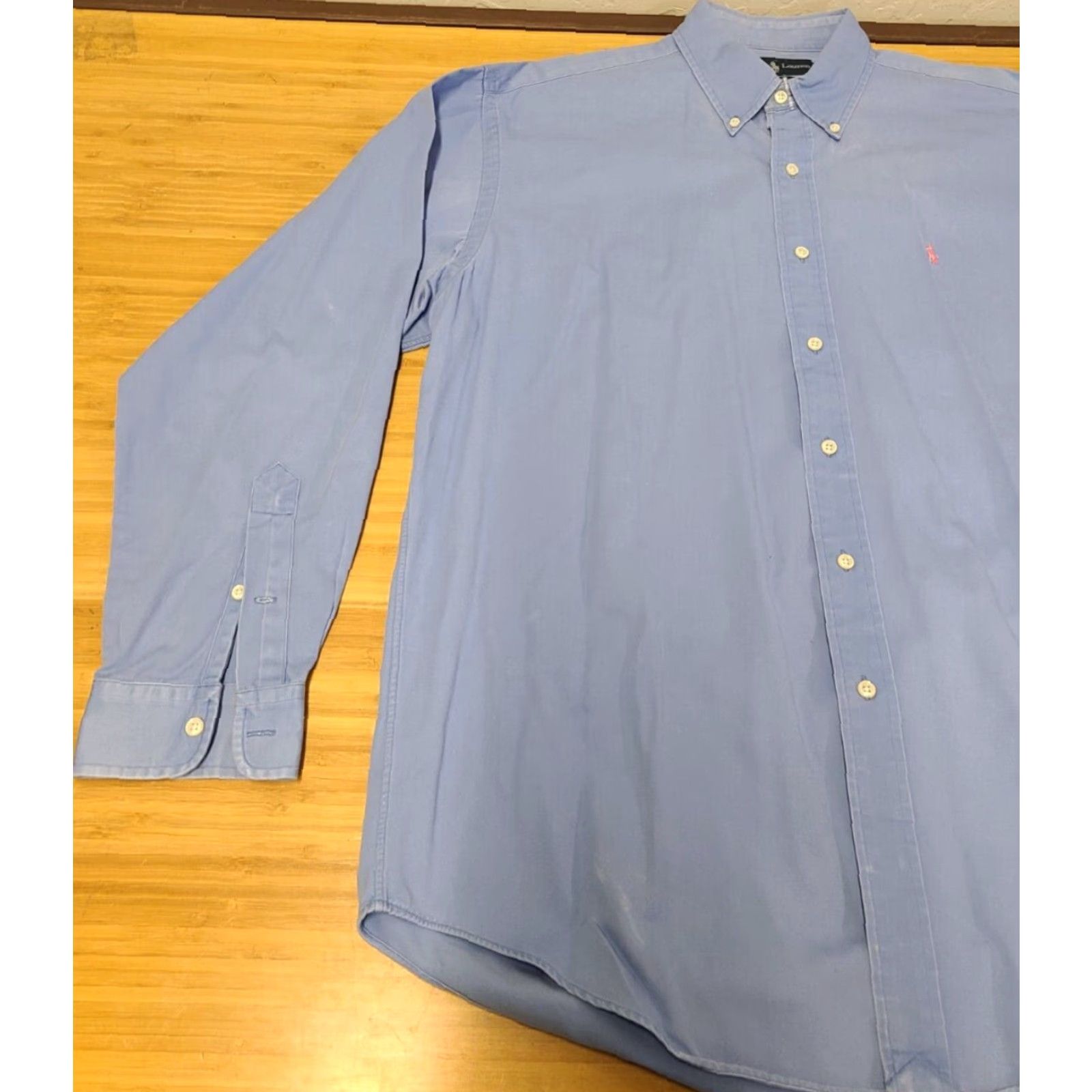 Polo Ralph Lauren Polo Ralph Lauren Shirt Men's Light Blue Large Long Sleeve Button-Down Blake Size US L / EU 52-54 / 3 - 3 Thumbnail