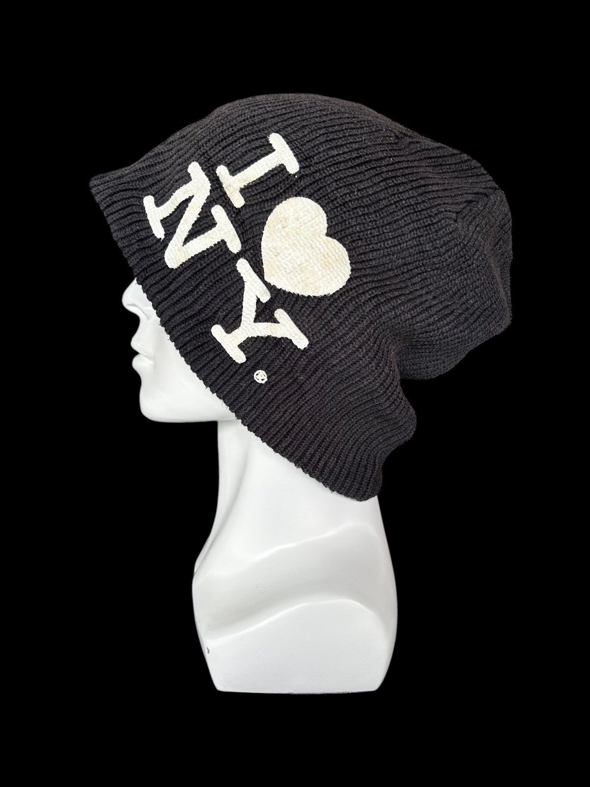 Japanese Brand × Kapital × Vintage Vintage Sunfaded I Love New York Rare big Beanie Hats ☠️☠️ Size ONE SIZE - 1 Thumbnail