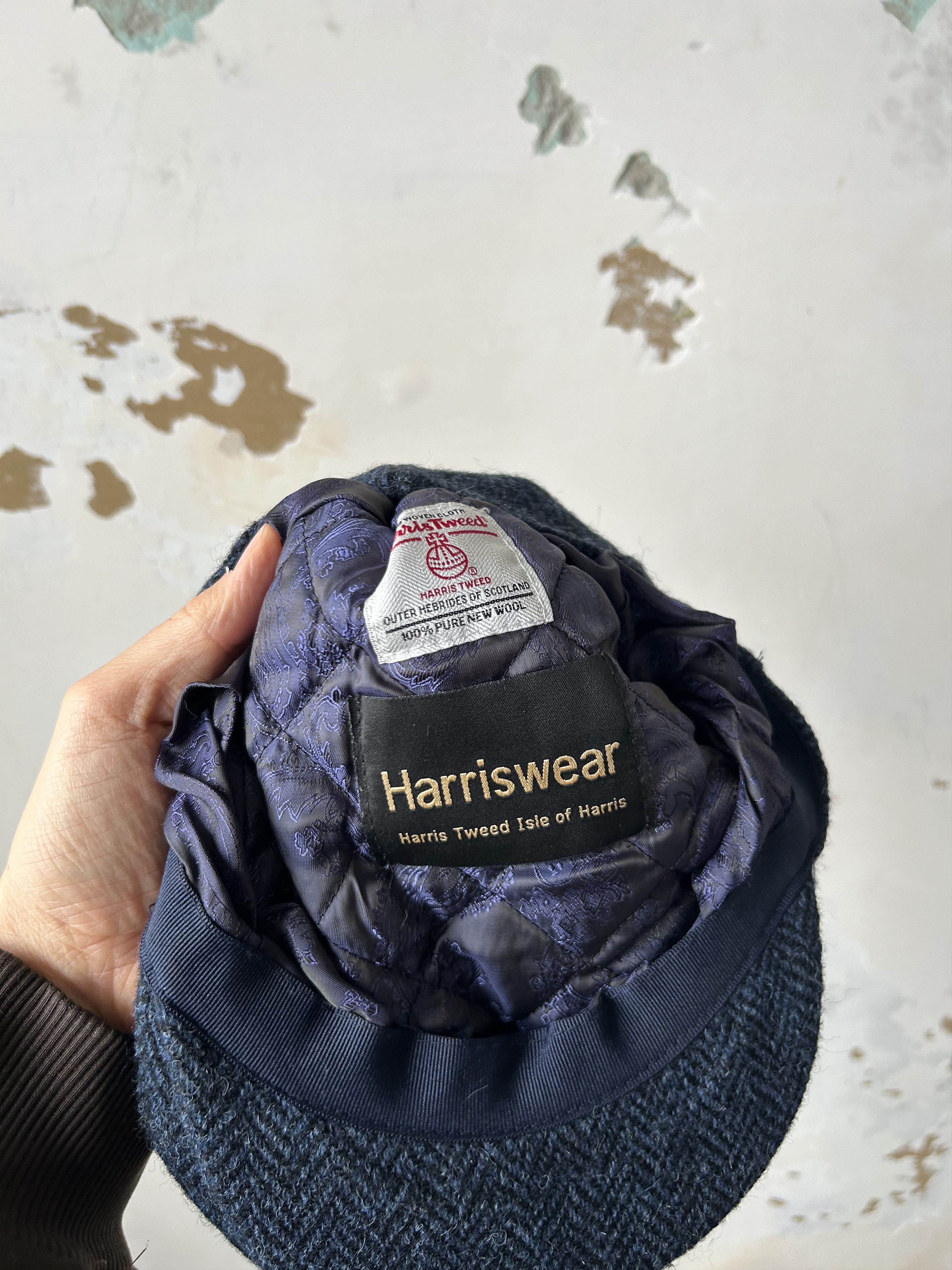 Harris Tweed × Vintage Vintage Y2K Harris Tweed Cap Streetwear Size ONE SIZE - 4 Thumbnail