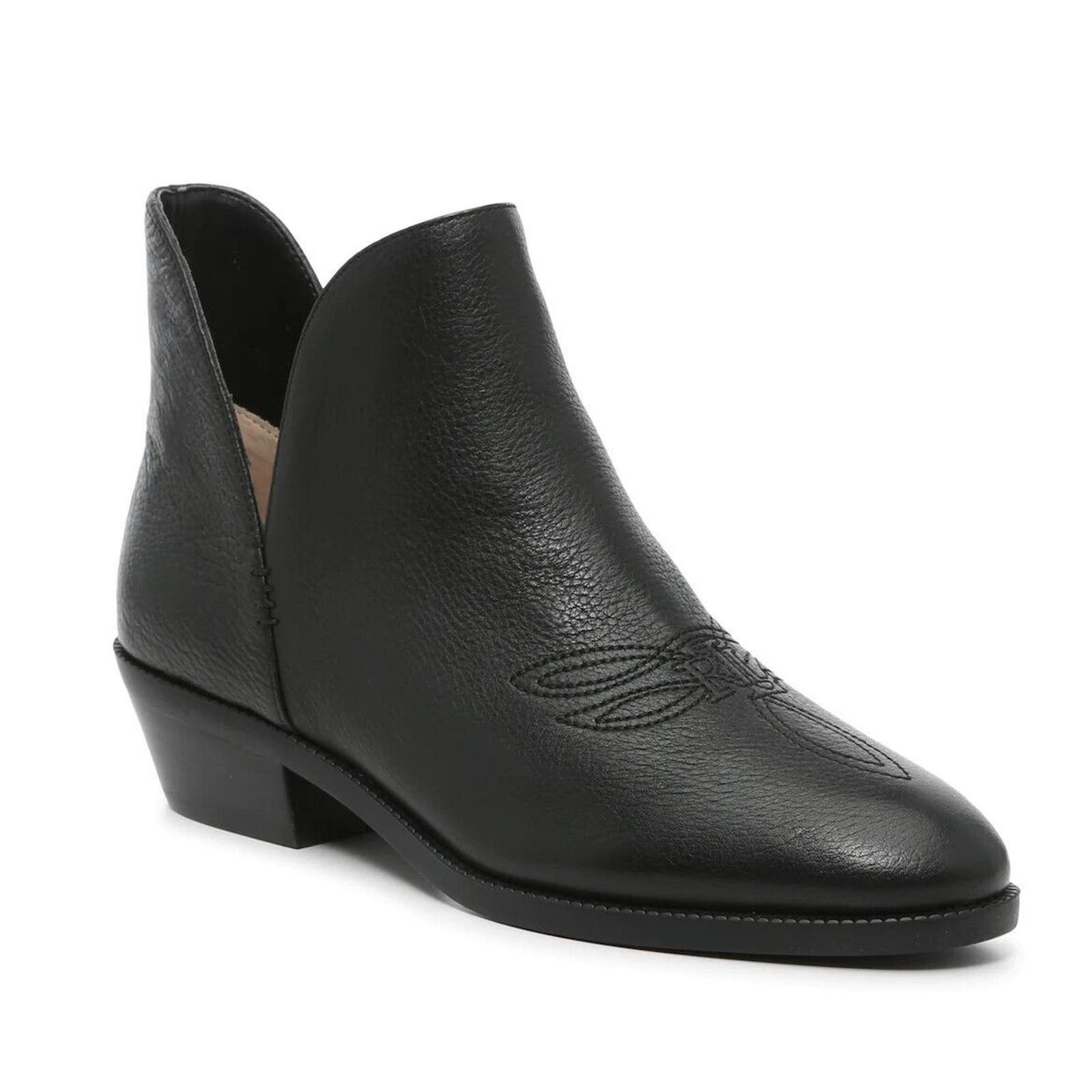 image of Lauren Ralph Laurent Women's Prestyn Leather Bootie Size 5M in Black