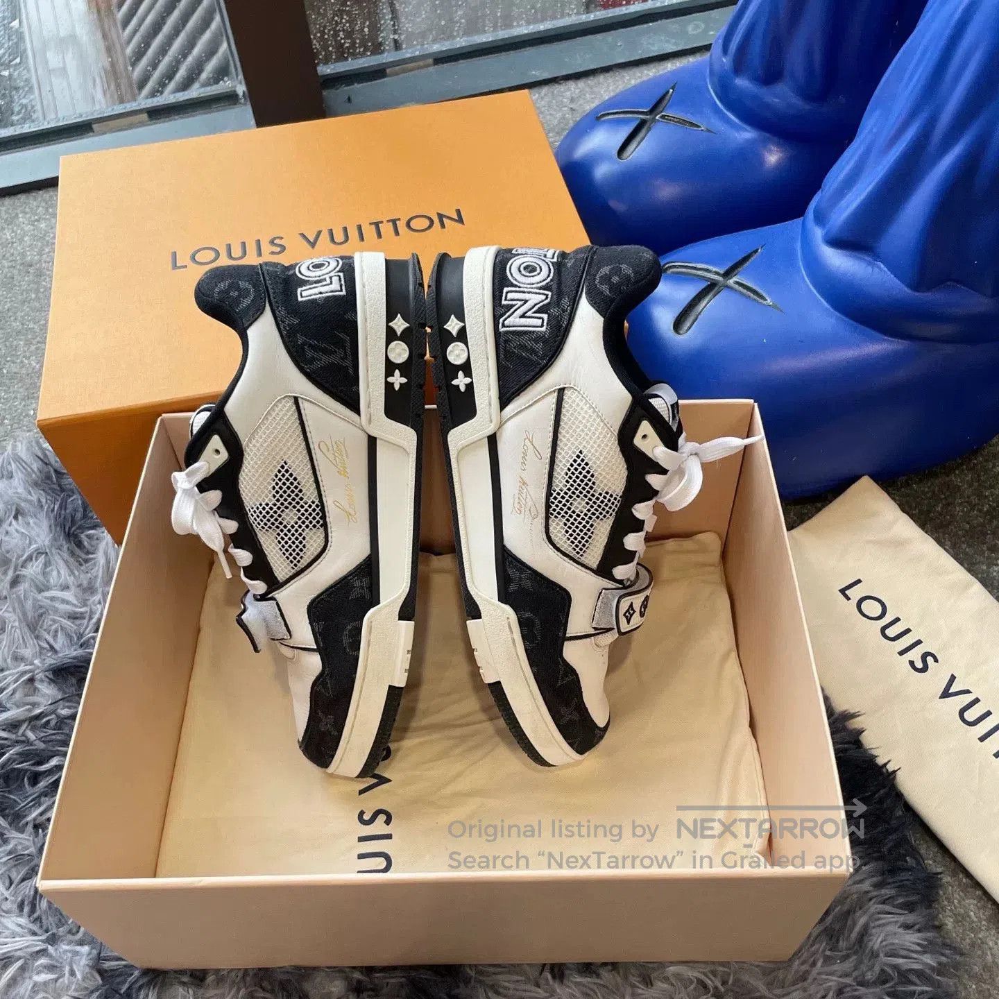 Louis Vuitton LV Trainer Black White Sneakers. Size US 9.5 / EU 42-43 - 5 Thumbnail