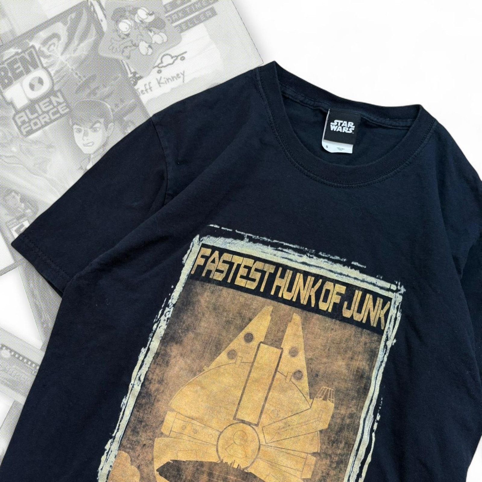 Star Wars Y2K StarWars Han Solo Millennium Falcon Graphic Tee Size US S / EU 44-46 / 1 - 3 Thumbnail