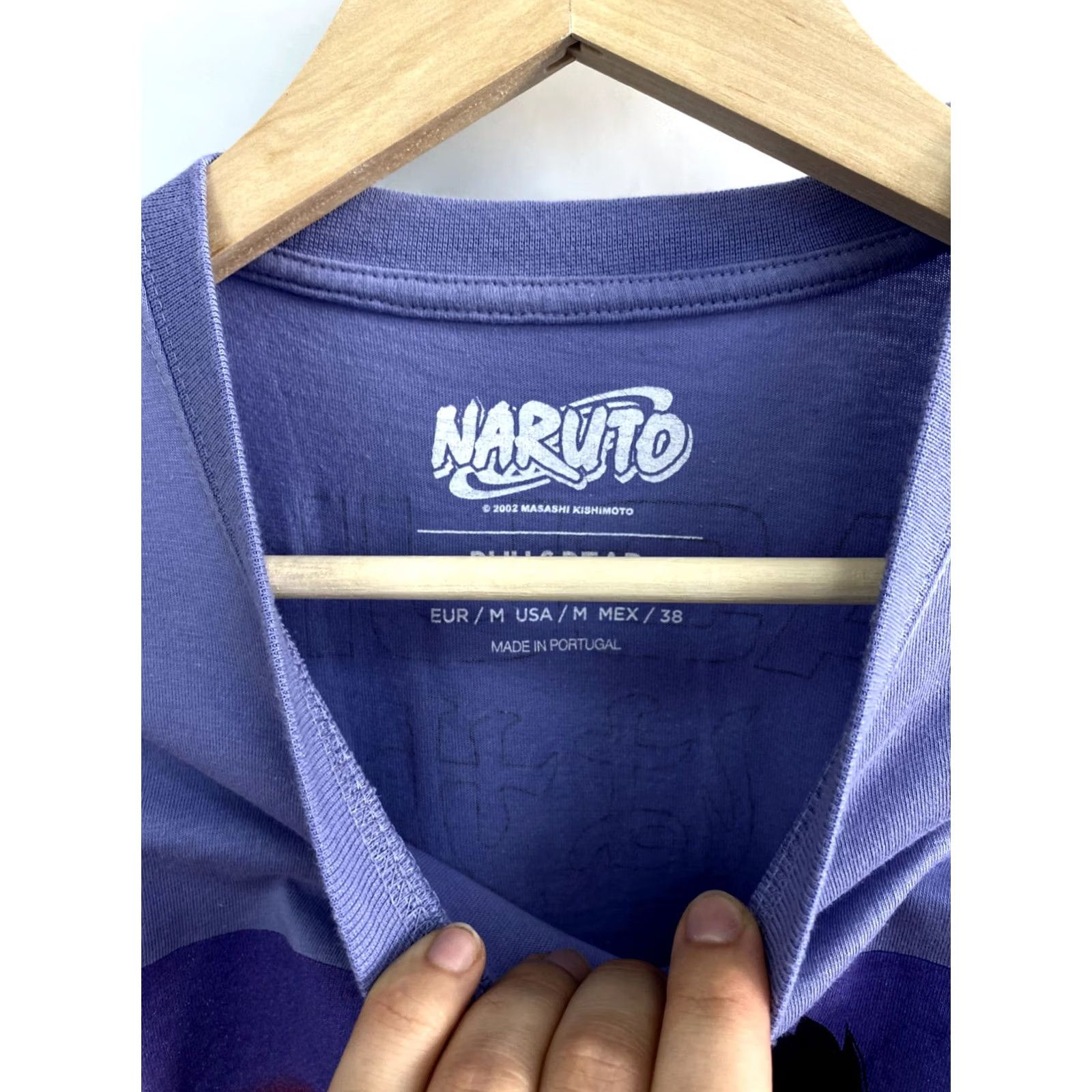 Gildan VINTAGE Naruto Sasuke Anime T-Shirt Men M Purple Violet Retro Y2K Size US M / EU 48-50 / 2 - 5 Thumbnail