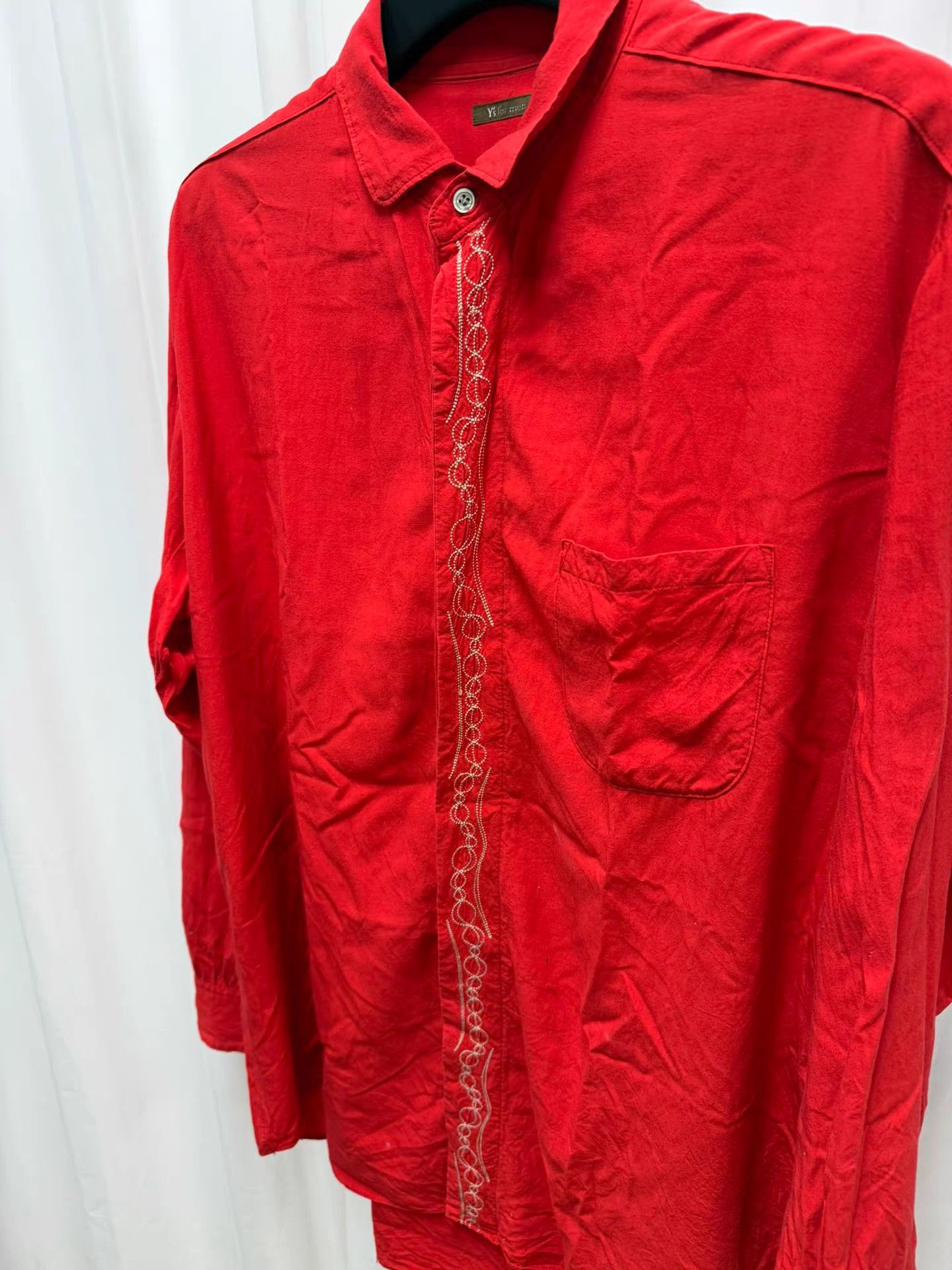 Yohji Yamamoto yohji yamamoto 90S y's for men Embroidered Pattern Shirt K20 Size US XL / EU 56 / 4 - 2 Thumbnail