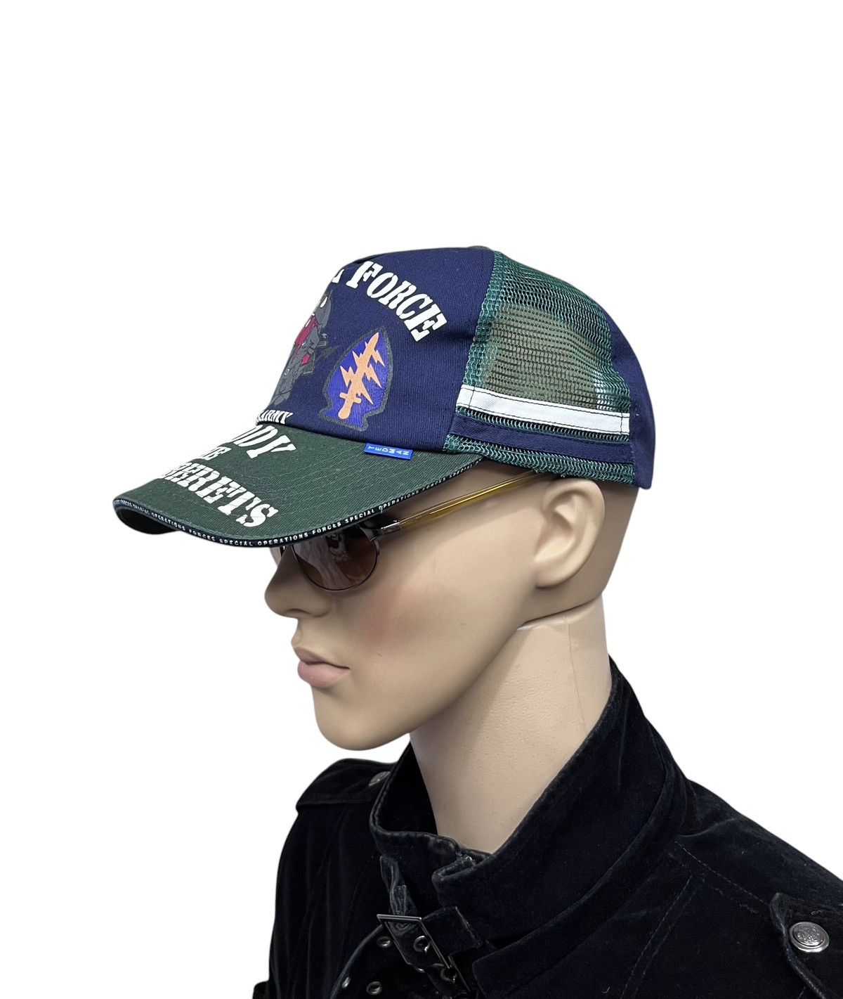 Tedman 🔥Vintage TEDMAN ARMY SPECIAL FORCE Hybrid Trucker Snapback Size ONE SIZE - 6 Thumbnail