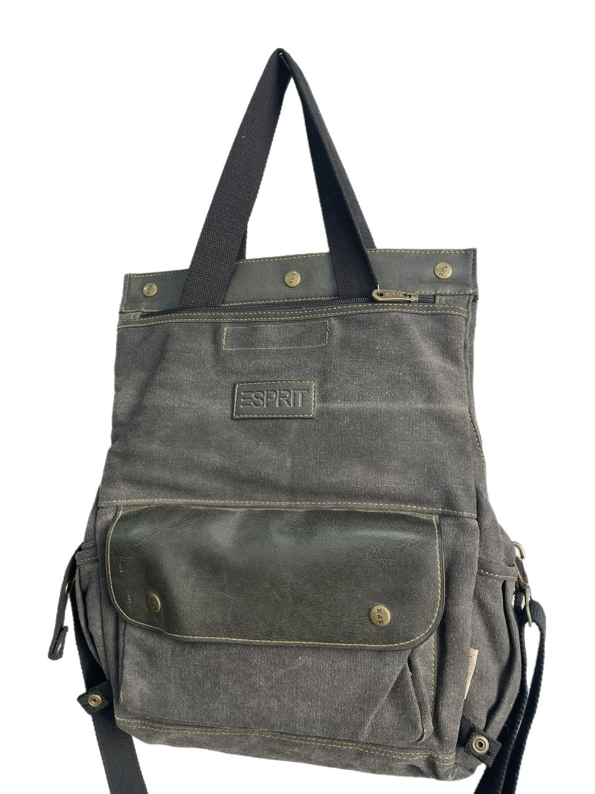 Diesel Diesel style grey canvas shoulder bag utility army y2k hype Size ONE SIZE - 9 Thumbnail