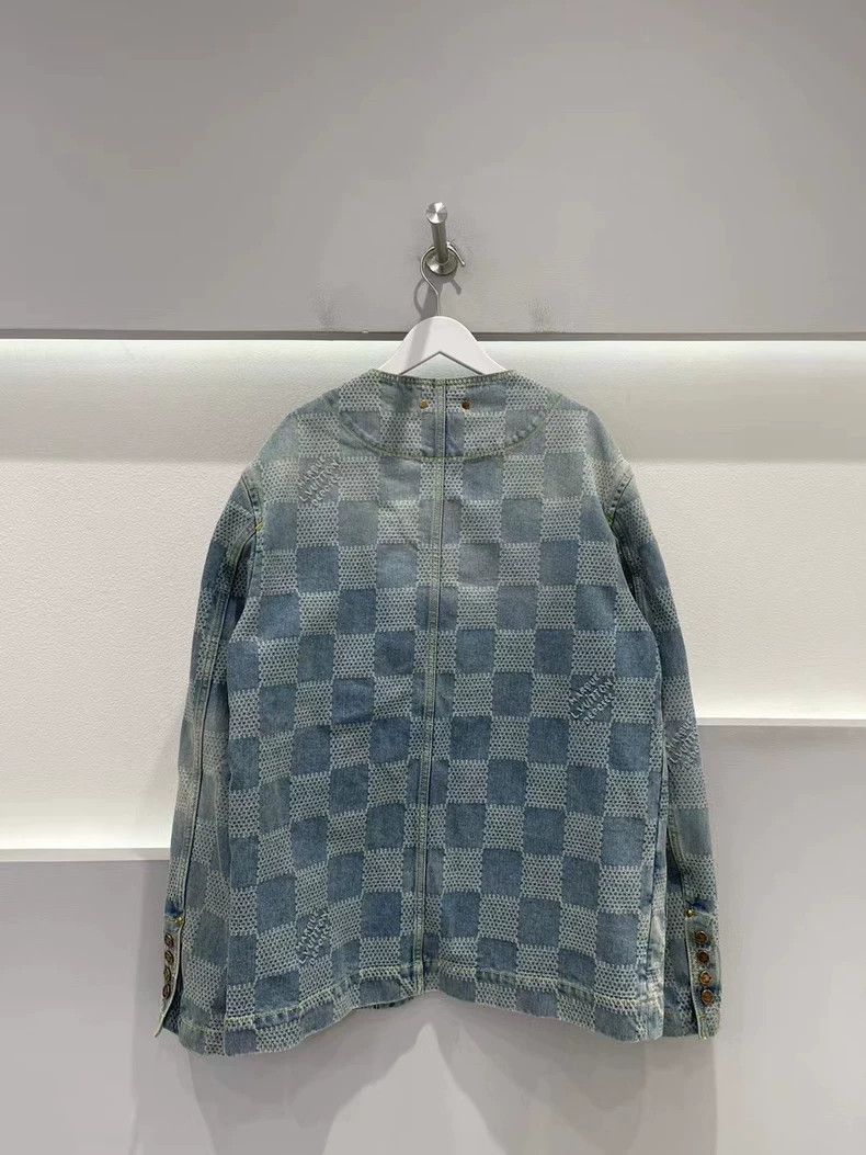 Louis Vuitton Louis Vuitton Faye Tung checkerboard pearl denim jacket 250 Size US S / EU 44-46 / 1 - 2 Thumbnail