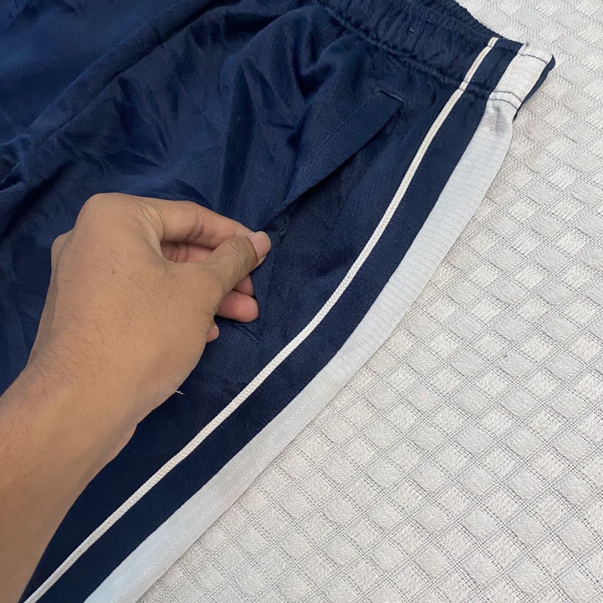 Carhartt Wip × Nike 💥 VINTAGE NIKE SUPER BAGGY 90S WIDE LEG TRACK PANTS Y2K Size US 34 / EU 50 - 6 Thumbnail
