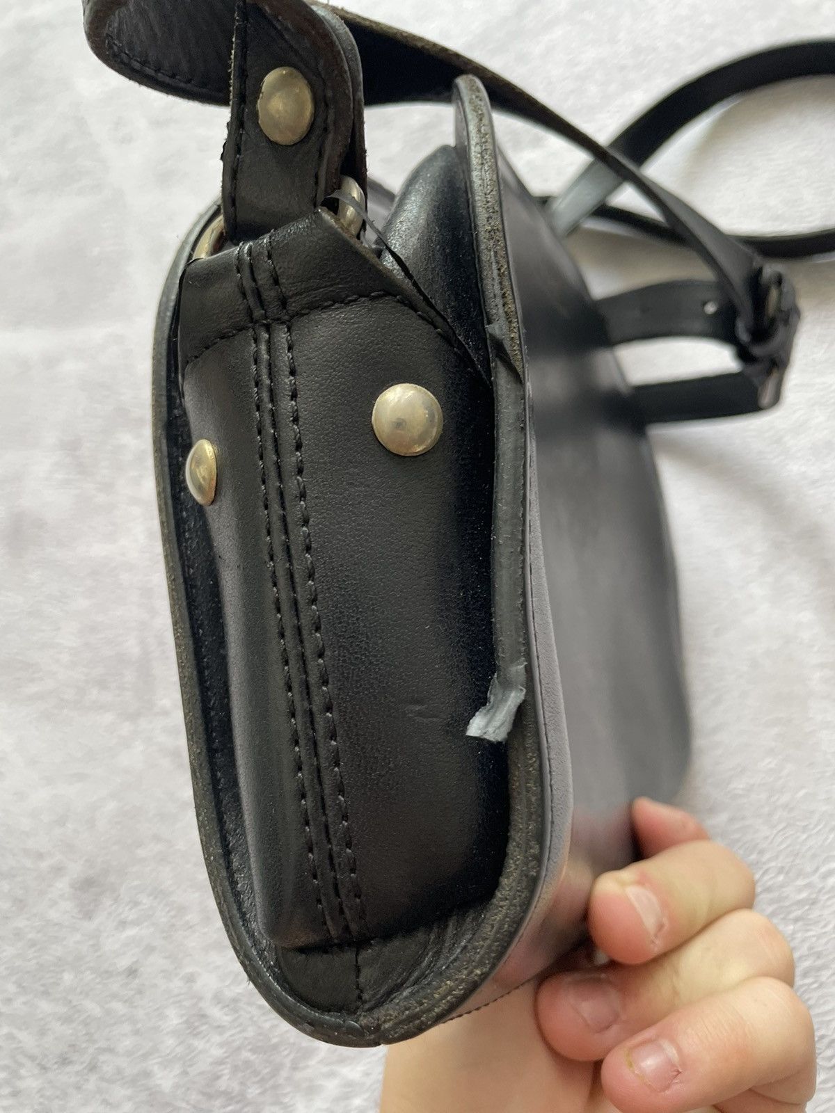 A.P.C. Luxury A.P.C Demi Lune Bag Black Leather Zipper Crossbody Size ONE SIZE - 7 Thumbnail