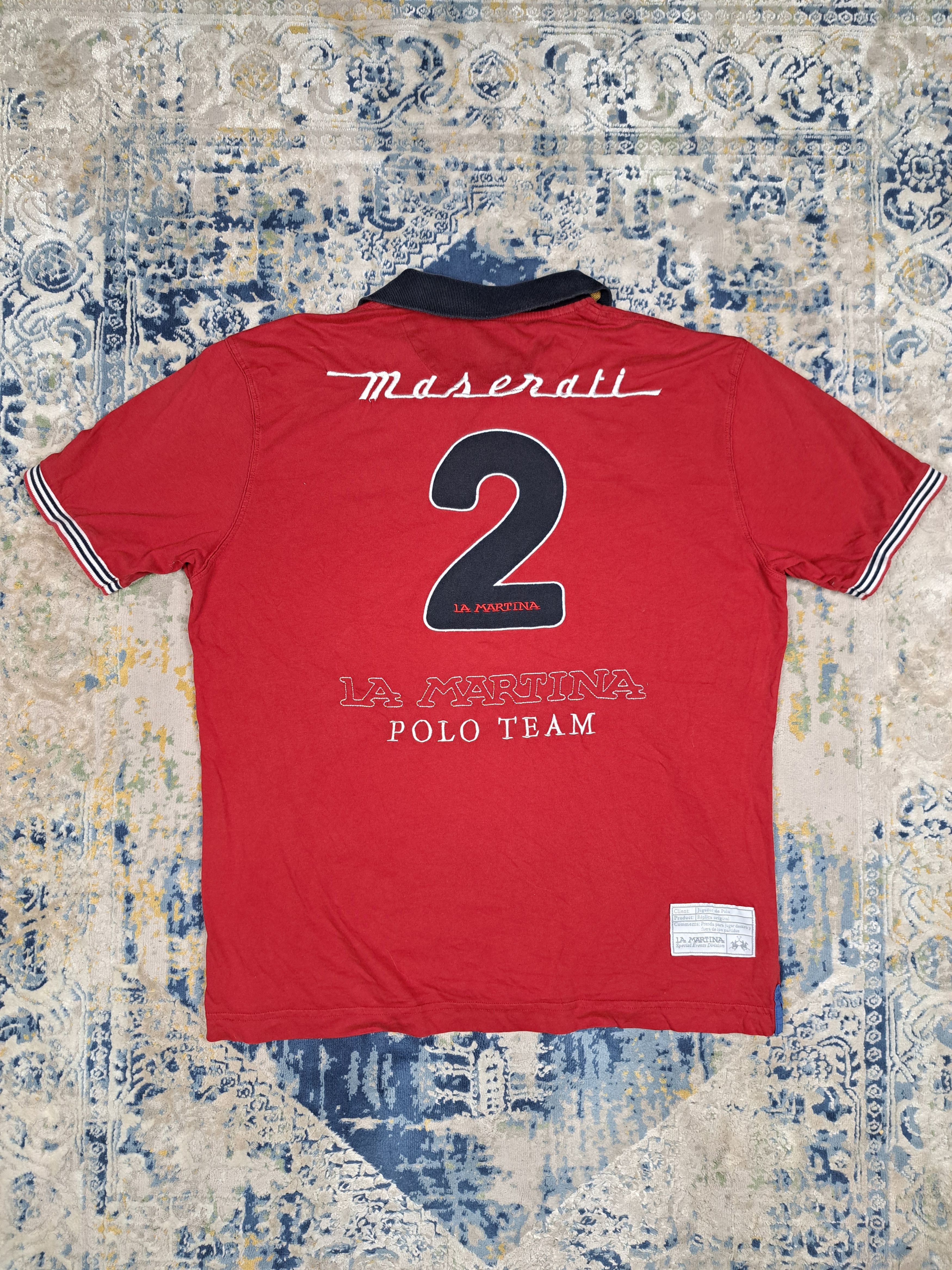 La Martina La Martina Maserati y2k Polo Shirt Luxury Car Drip Drain Size US XXL / EU 58 / 5 - 4 Thumbnail