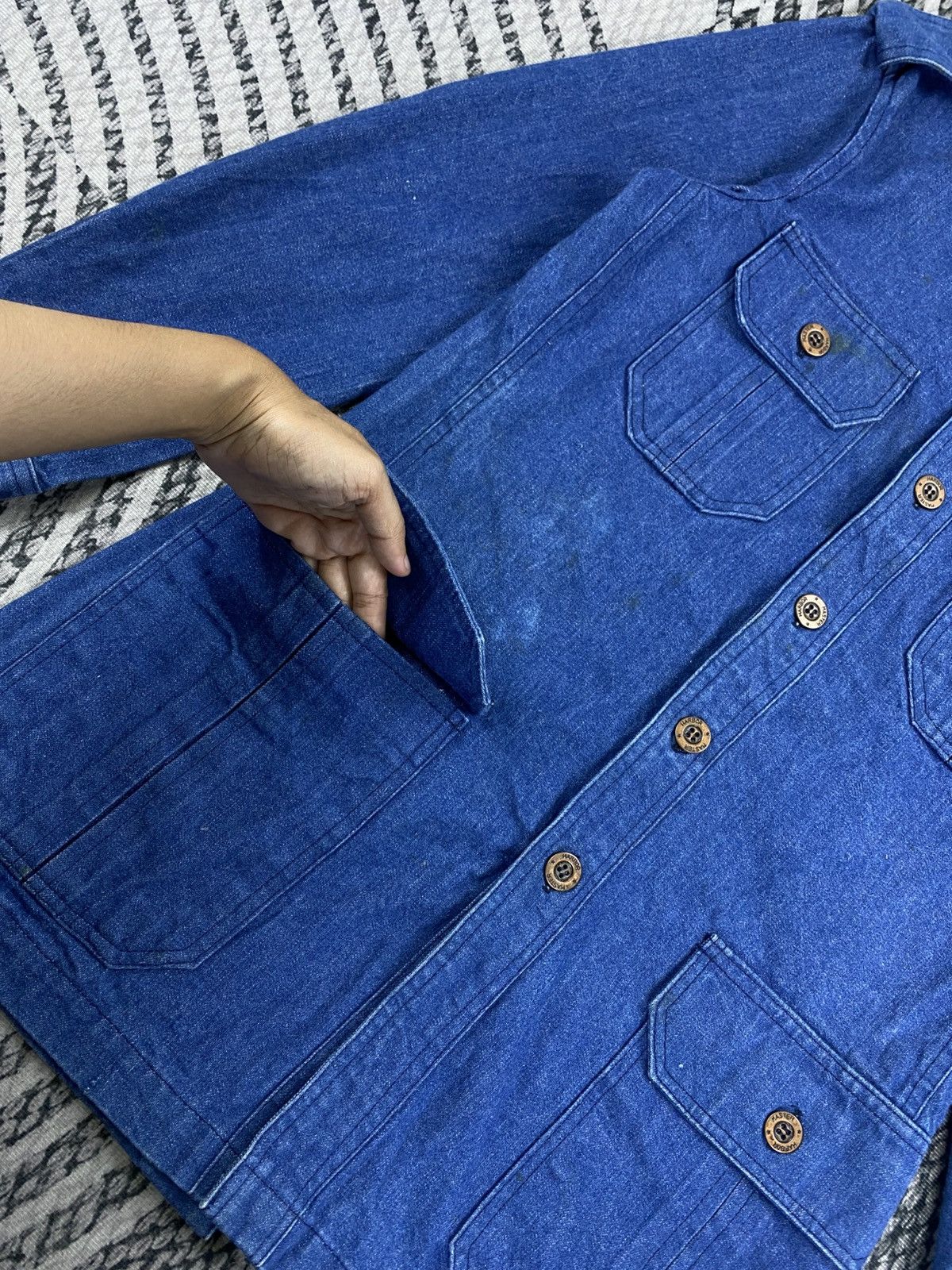 Japanese Brand Vtg Cosmo Master Harbor Denim Fullbutton Worker Jacket Size US M / EU 48-50 / 2 - 7 Thumbnail