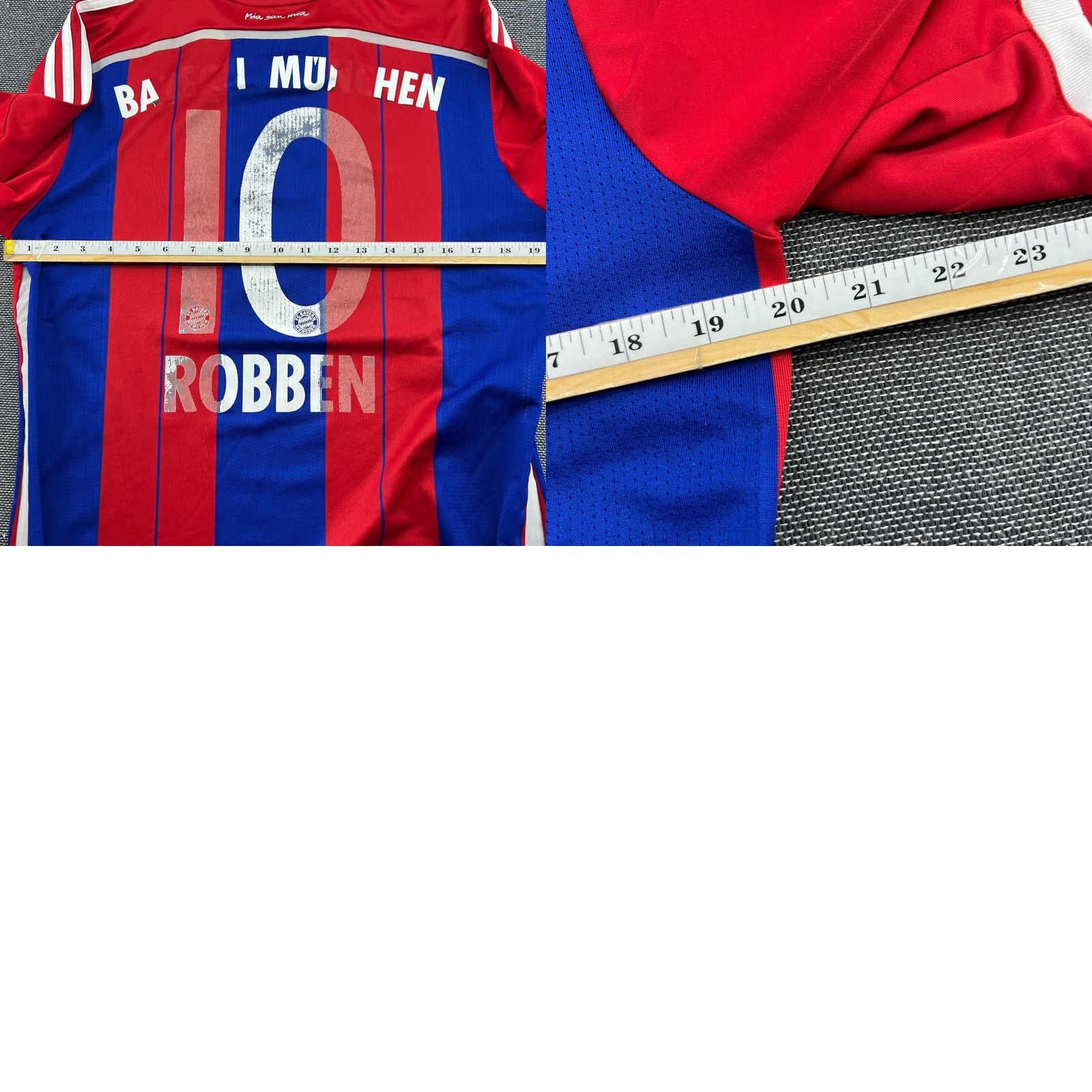 Adidas Nike Bayern Munich 2014 2015 Home Arjen Robben Football Jersey Mens Large Adidas Shirt Mens L Multicolor Short Sleeve Jersey Football Size US L / EU 52-54 / 3 - 10 Thumbnail