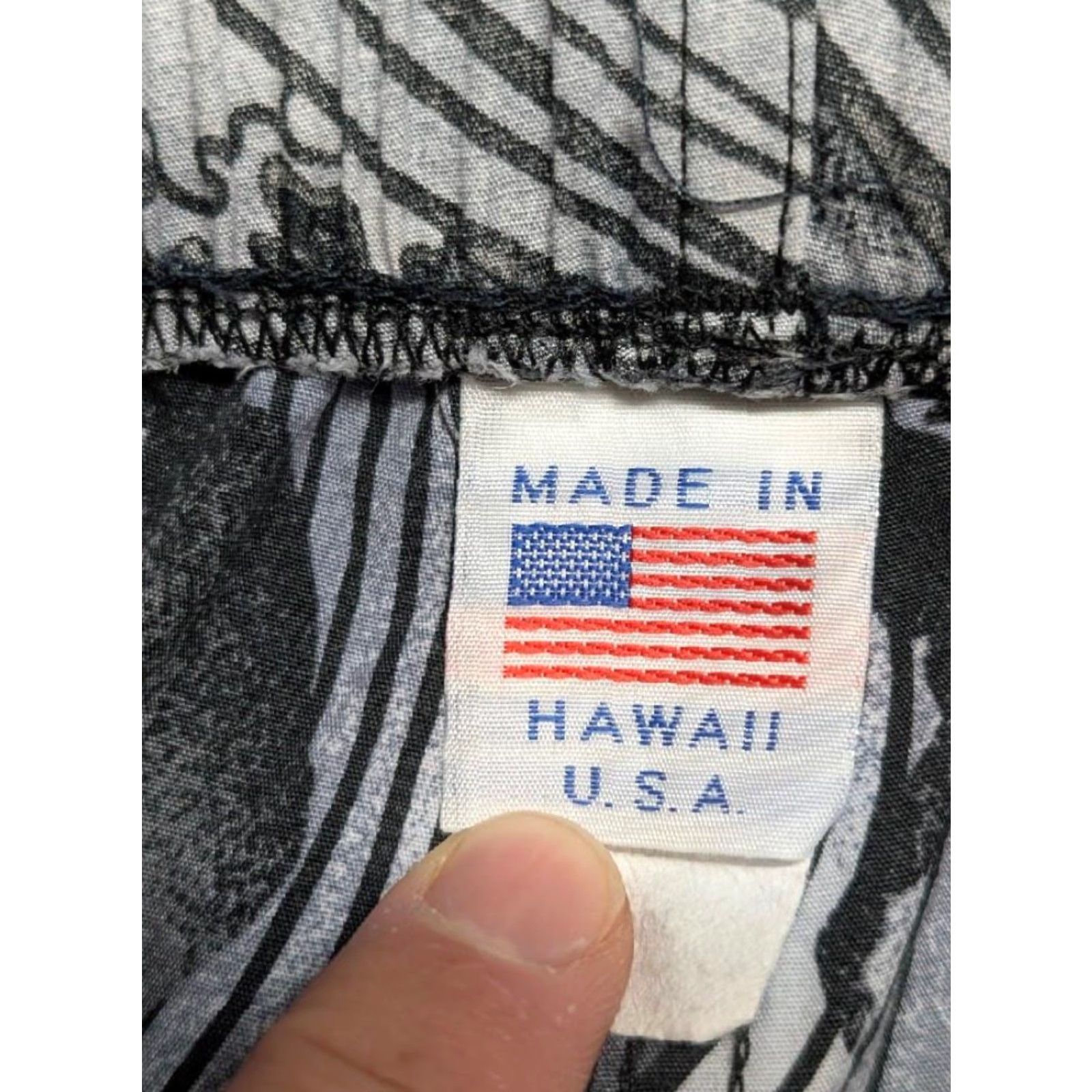 Vintage VINTAGE BambooBoxer USA made 1980s swim shorts SURF cotton Hawaiian gray 30 Mens Size US 30 / EU 46 - 5 Thumbnail