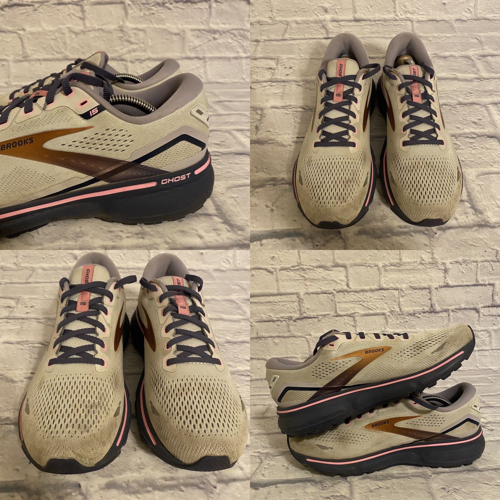 Brooks Brooks Running Ghost 15 Pink Copper Athletic Sneakers Women’s Sz 11 1203801B492 Size US 11 / IT 41 - 8 Thumbnail