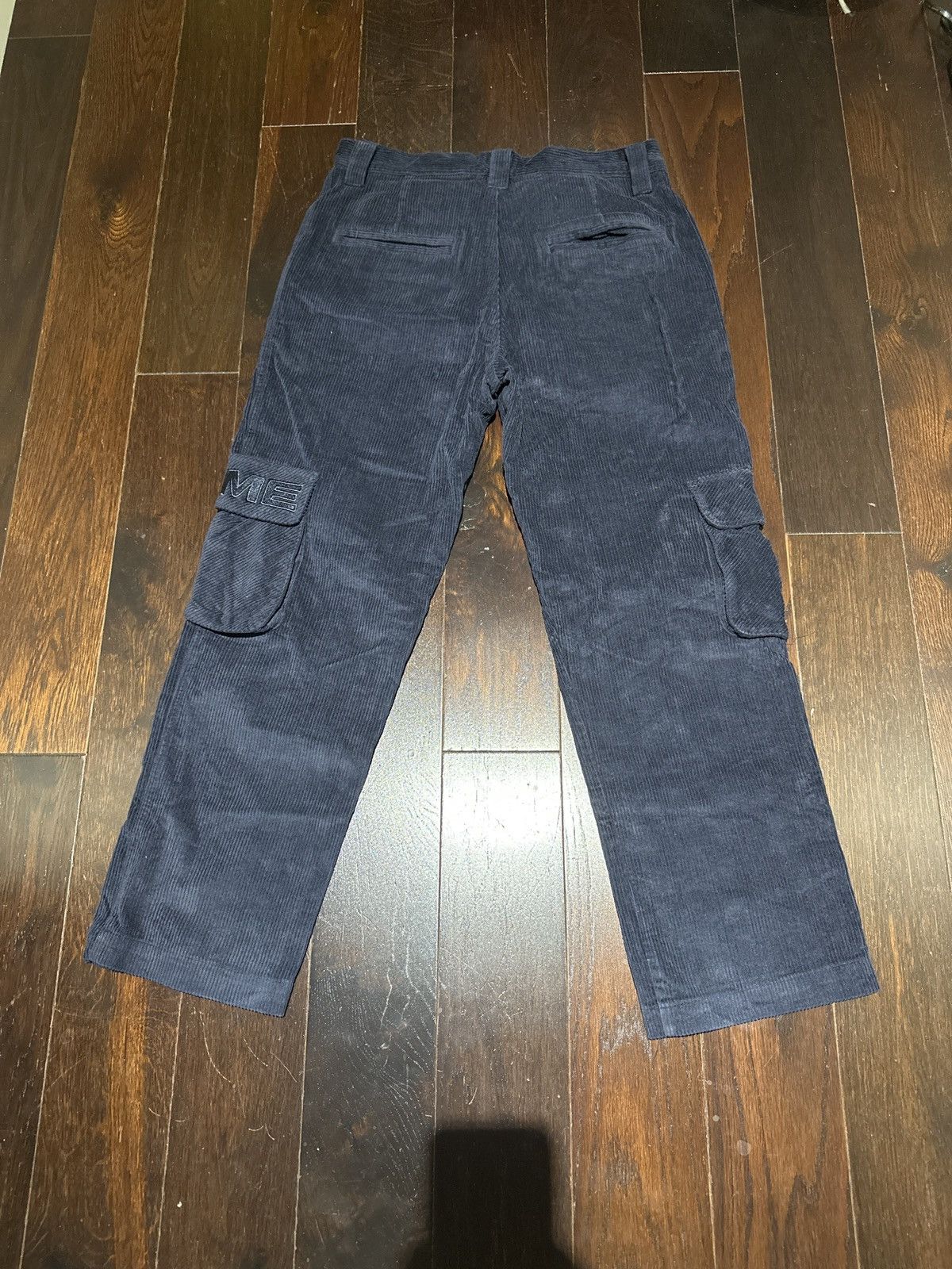 image of Dime Corduroy Cargo Pants Nvy Size L in Blue, Men's