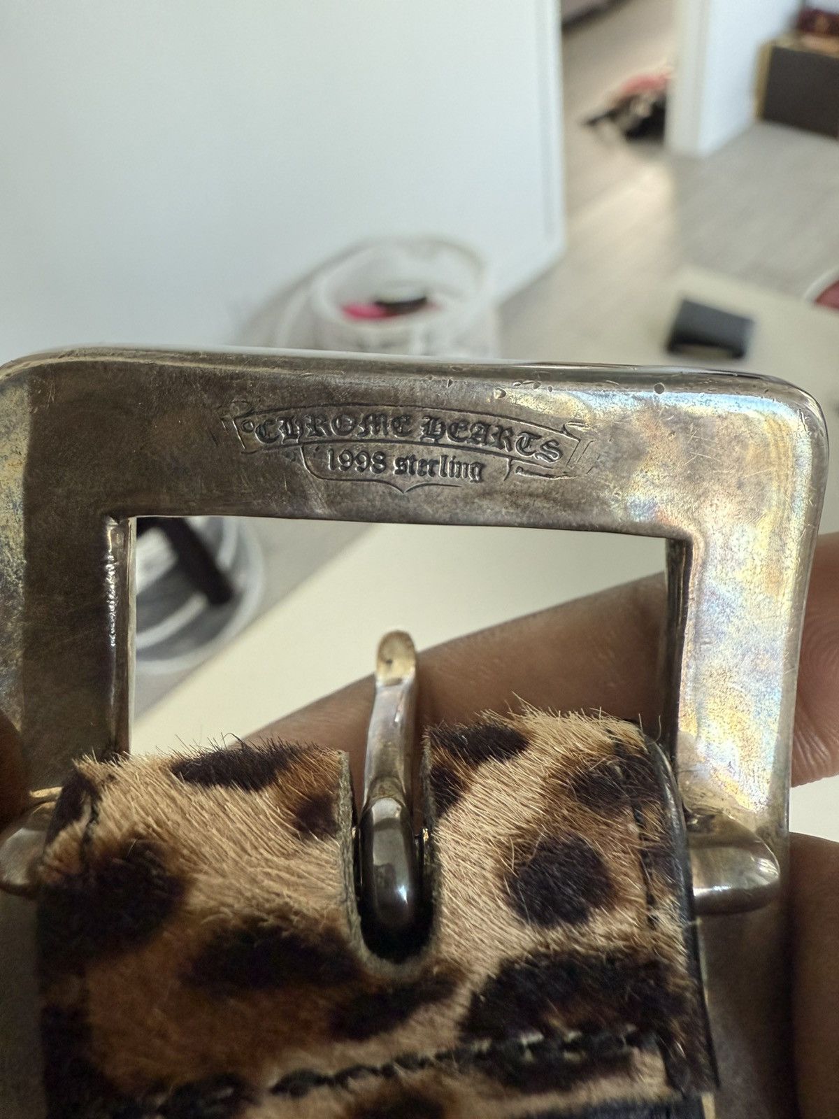 Chrome Hearts Chrome Hearts Cheetah Belt Size 38 - 5 Thumbnail