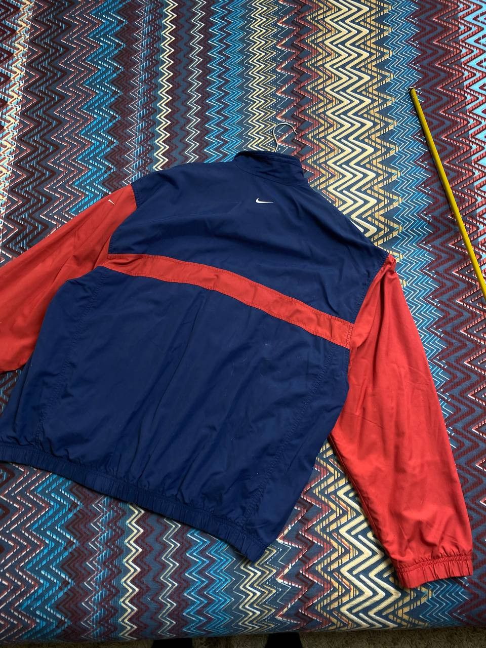 Nike × Vintage Vintage 90s Nike Embroiderd Swoosh Zip Up Windbreaker Jacket Size US L / EU 52-54 / 3 - 16 Thumbnail