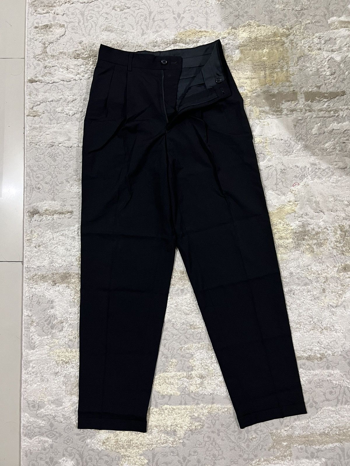 Yohji Yamamoto 1990s Yohji Yamamoto Gabardine Post Apocalypse Baggy Pants Size US 28 / EU 44 - 5 Thumbnail