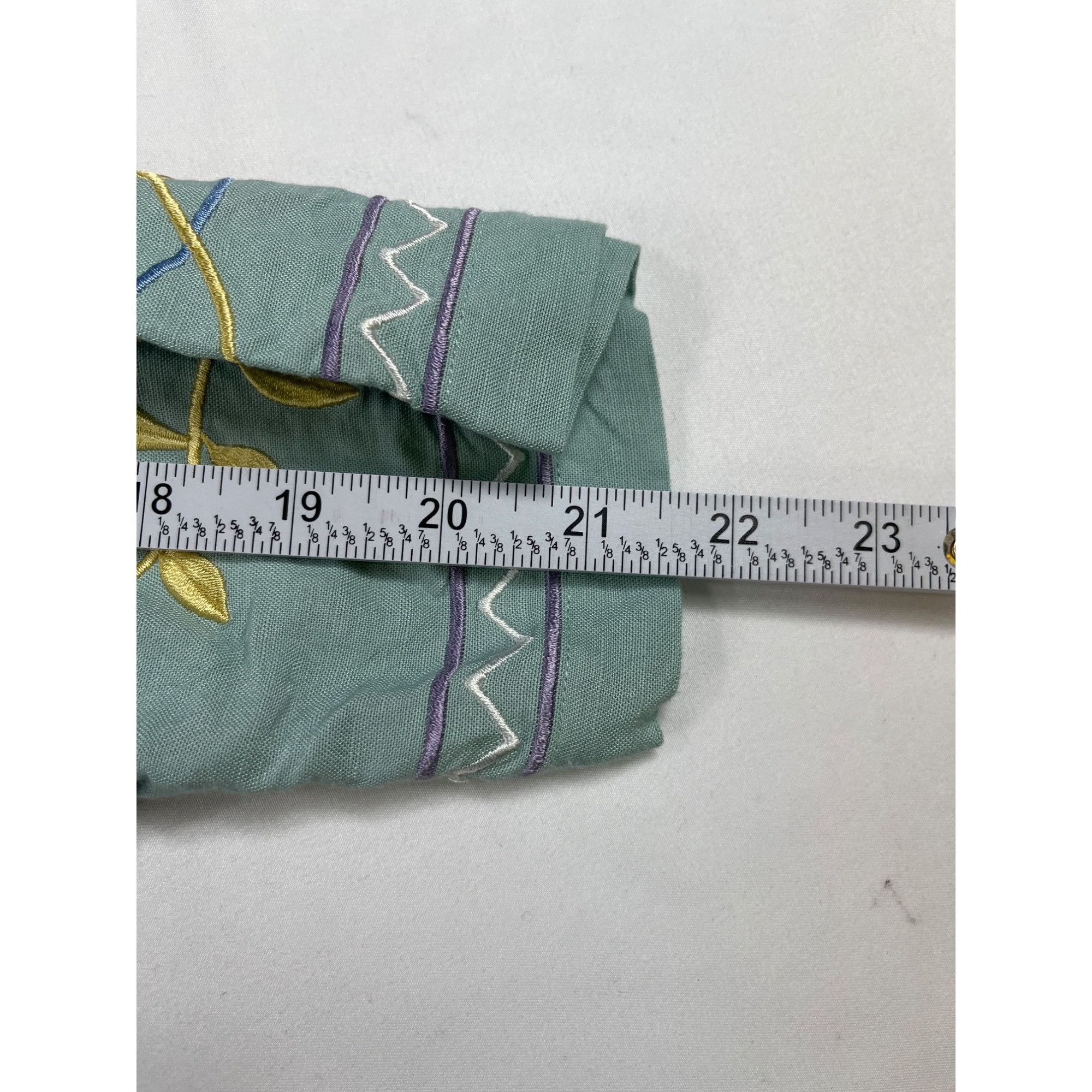 Other Susan Graver SKU 7695 Womens Green Embroidered Button Up Shi Size XL / US 12-14 / IT 48-50 - 8 Thumbnail