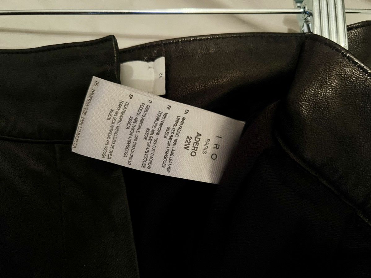 Iro IRO | Adero Leather Trouser Size 24" / US 00 / IT 34 - 9 Thumbnail