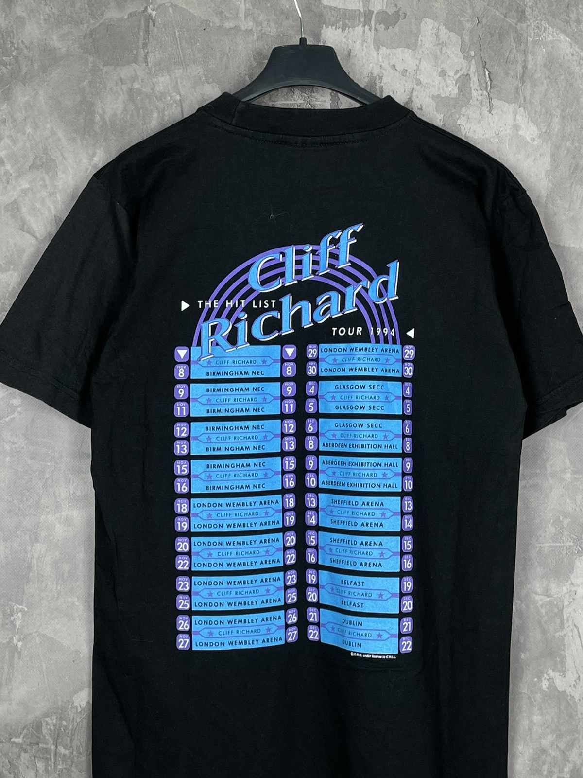 Band Tees × Vintage Cliff Richard Access All Areas Tour TShirt 90s Pop Rock Roll Size US M / EU 48-50 / 2 - 8 Thumbnail