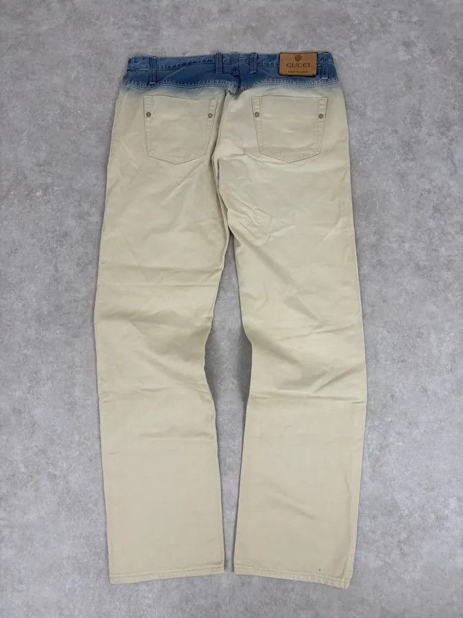 Gucci Gucci White Blue Gradient Slim Denim Jeans Size US 32 / EU 48 - 7 Thumbnail