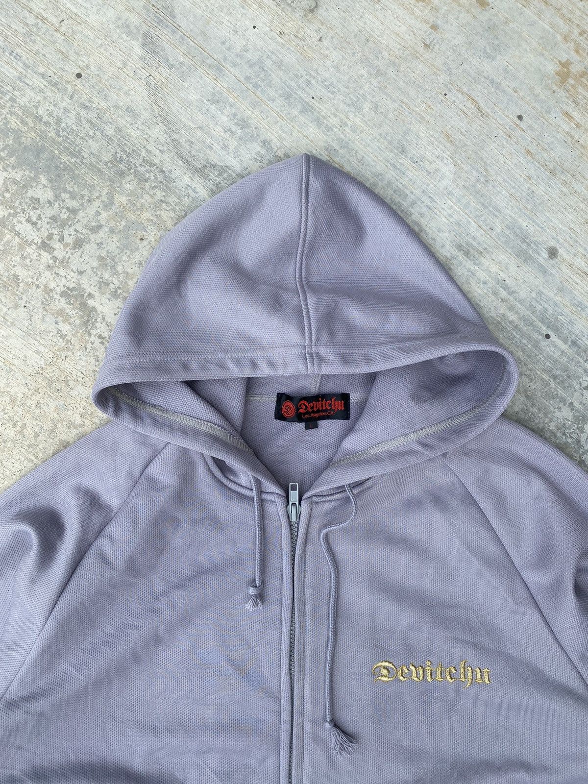 Japanese Brand Vintage Devitchu Spellout Hoodies Jacket Size L / US 10 / IT 46 - 3 Thumbnail