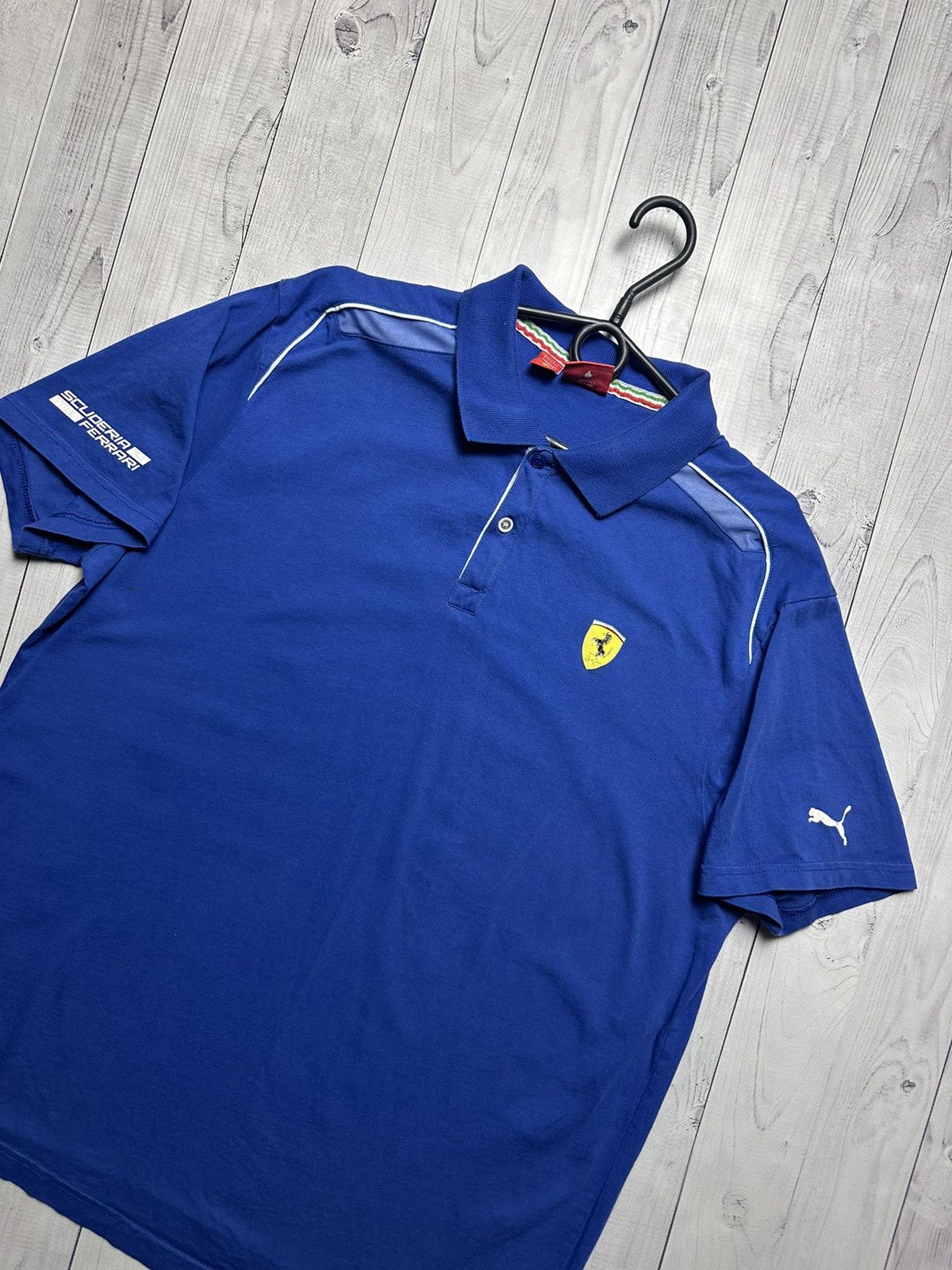 Ferrari × Vintage Vintage blue Ferrari racing polo blue logo Size US XXL / EU 58 / 5 - 2 Thumbnail