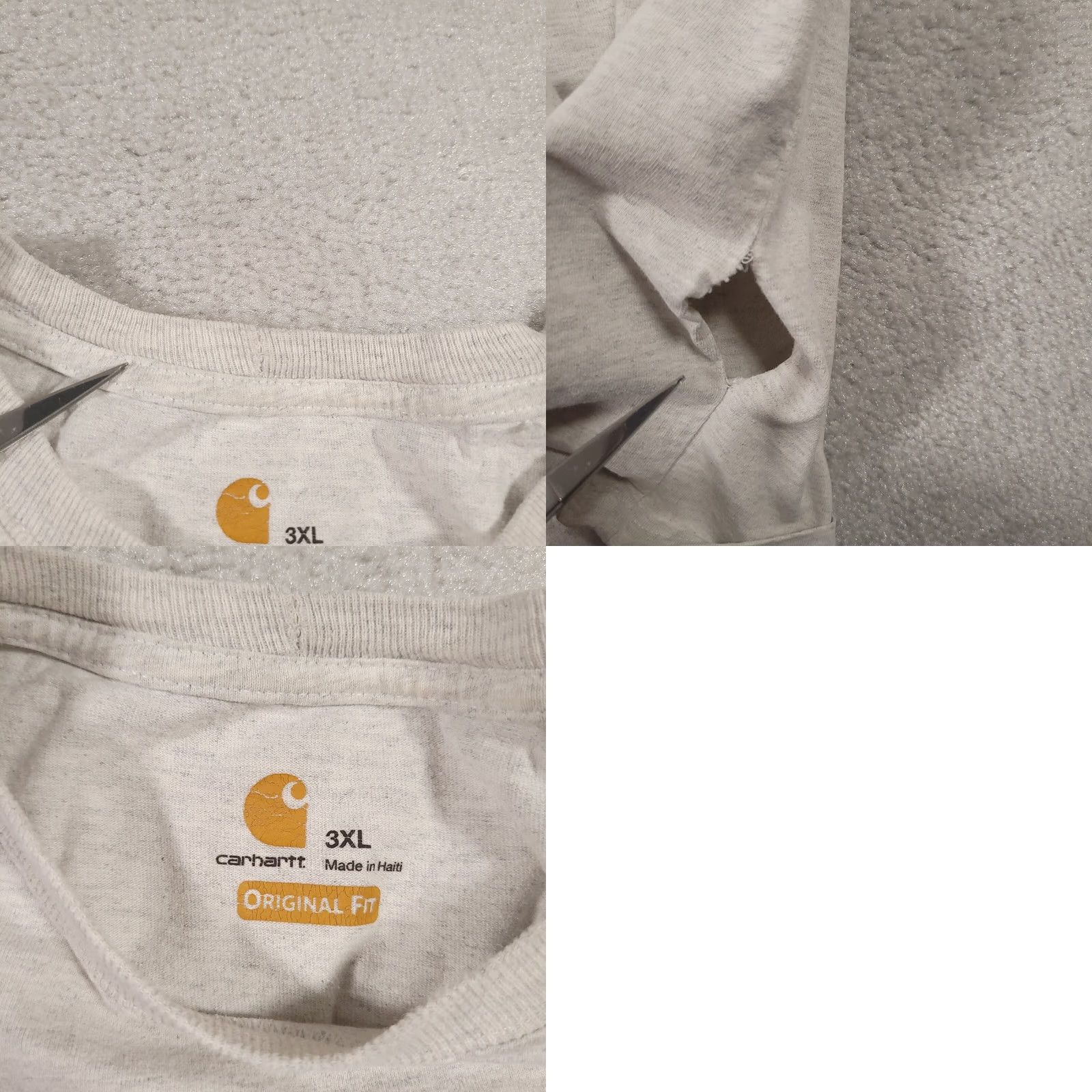 Carhartt VINTAGE Carhartt Long Sleeve Workwear Pocket T Shirt Mens 3XL Gray Grunge Size US XXL / EU 58 / 5 - 10 Thumbnail