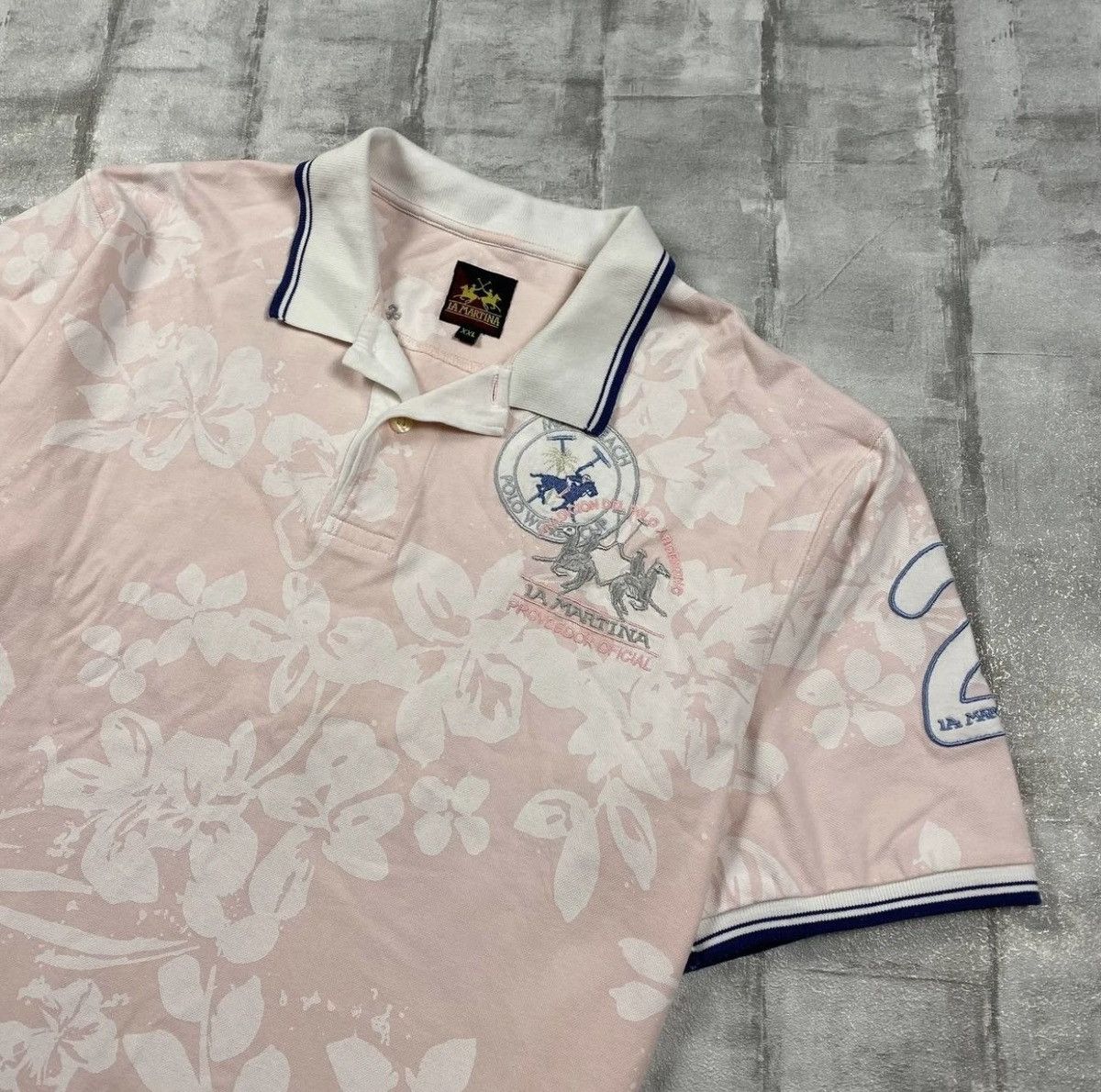 La Martina LA MARTINA PINK POLO T-SHIRT Size US XXL / EU 58 / 5 - 2 Thumbnail