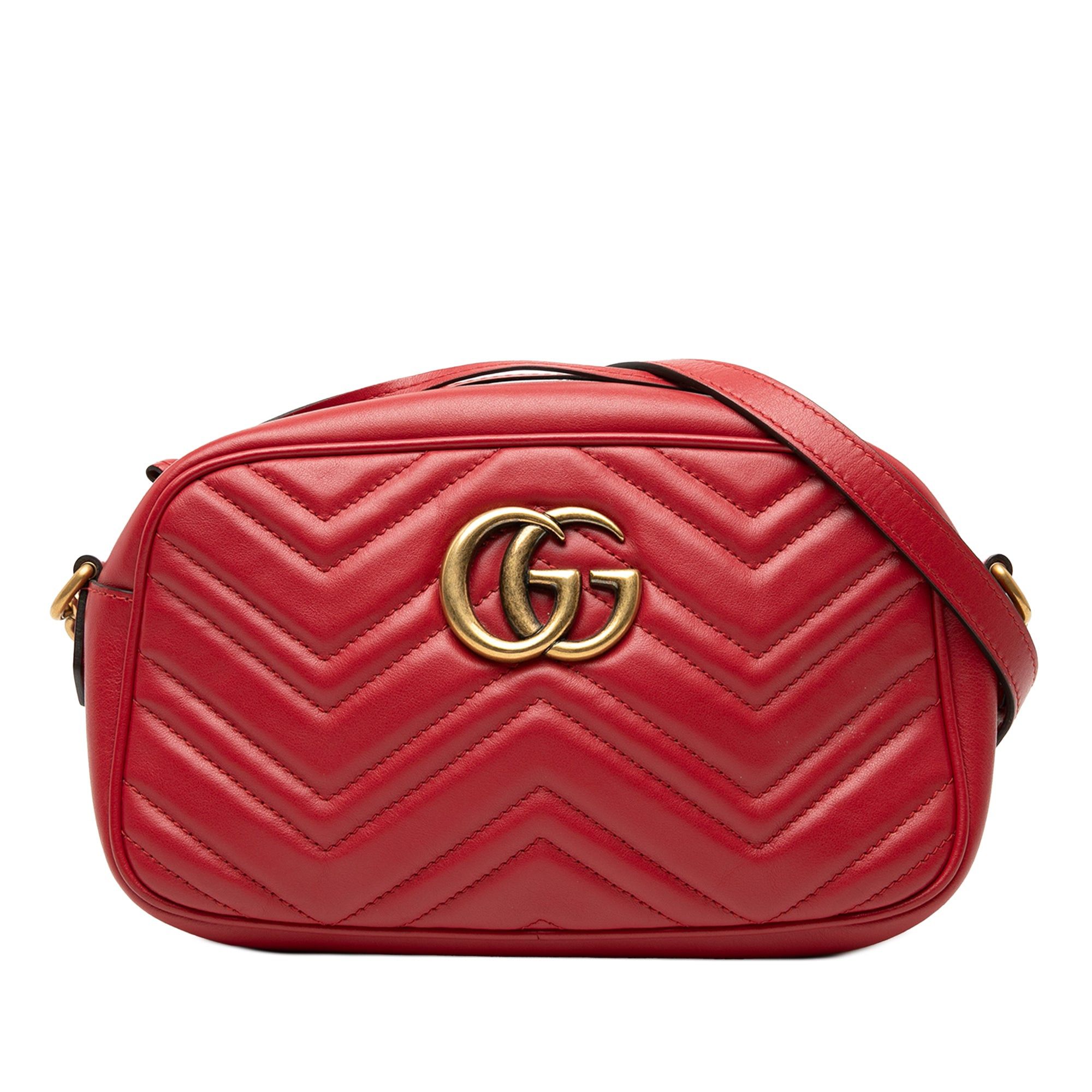 Gucci Small GG Marmont Matelasse Leather Crossbody Size ONE SIZE - 1 Thumbnail