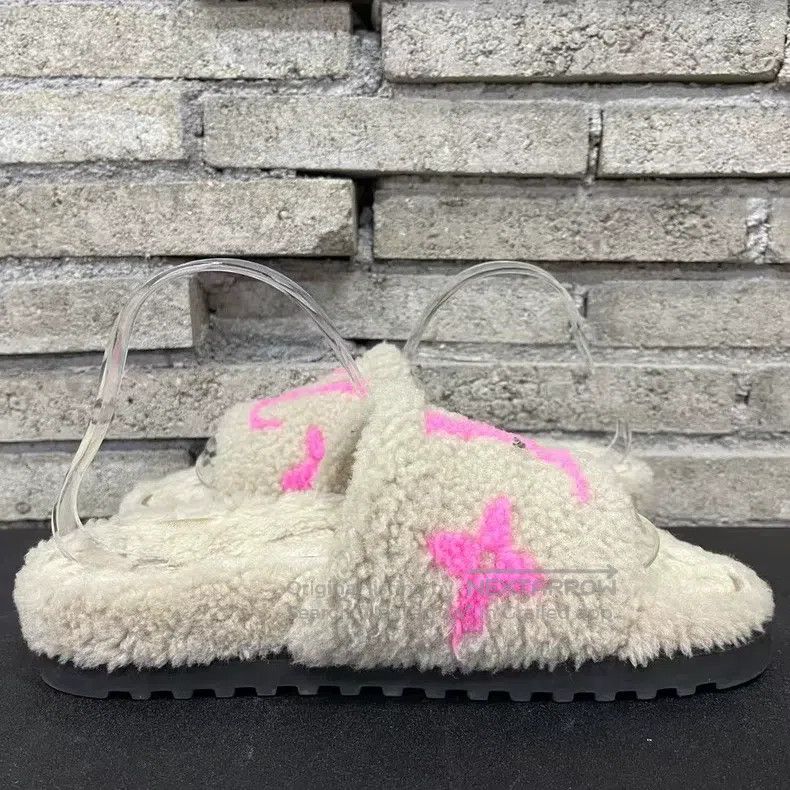Louis Vuitton Louis Vuitton Pink presbyopic teddy slippers Size US 6 / EU 39 - 4 Thumbnail
