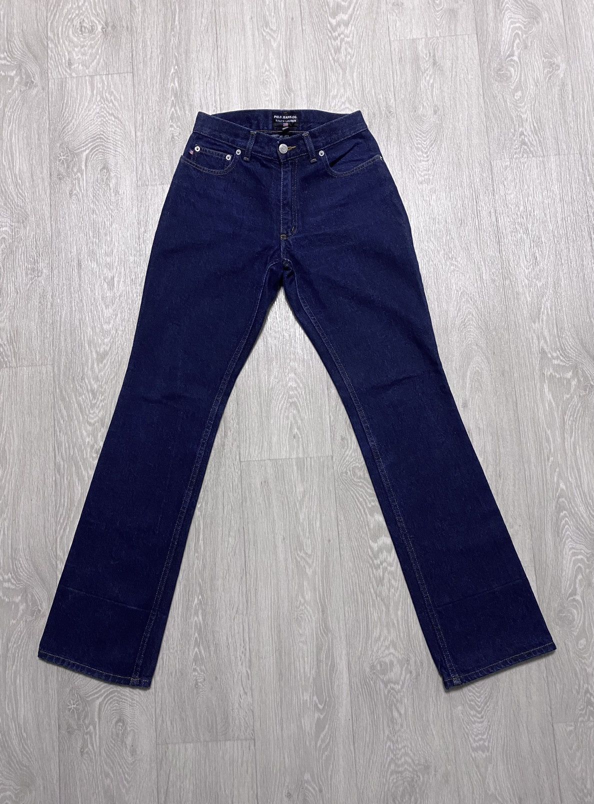 Polo Ralph Lauren Polo Jeans Co. Ralph Lauren Navy Thick Flared Jeans Denim Size 28" / US 6 / IT 42 - 4 Thumbnail