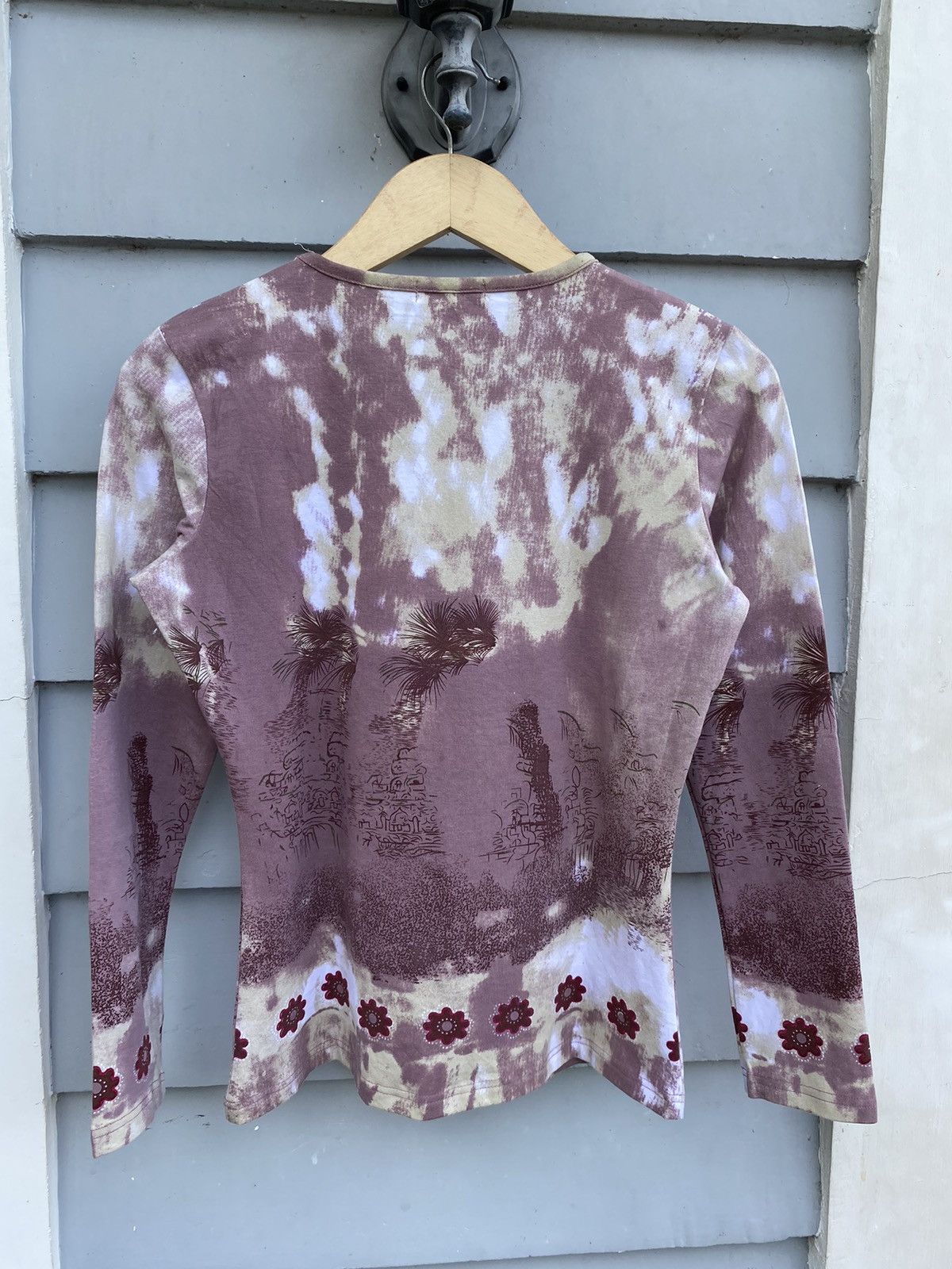 Japanese Brand Cara Bohemian Bloom Indian Spirit Tye Dye Longsleeves Size ONE SIZE - 2 Thumbnail