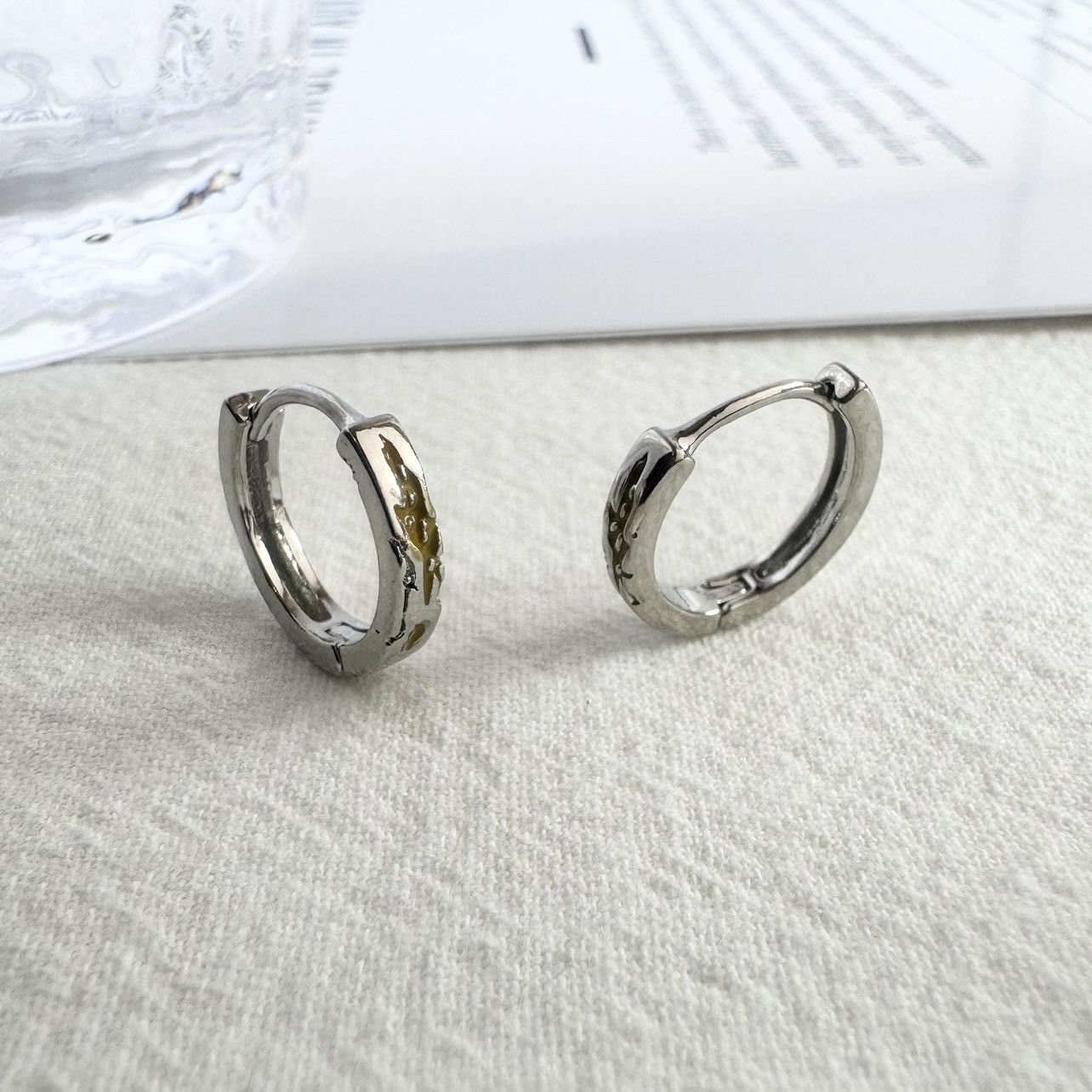 Other Small Hoop Earrings for Men Women Hip Hop Unisex Earrings Size ONE SIZE - 1 Thumbnail