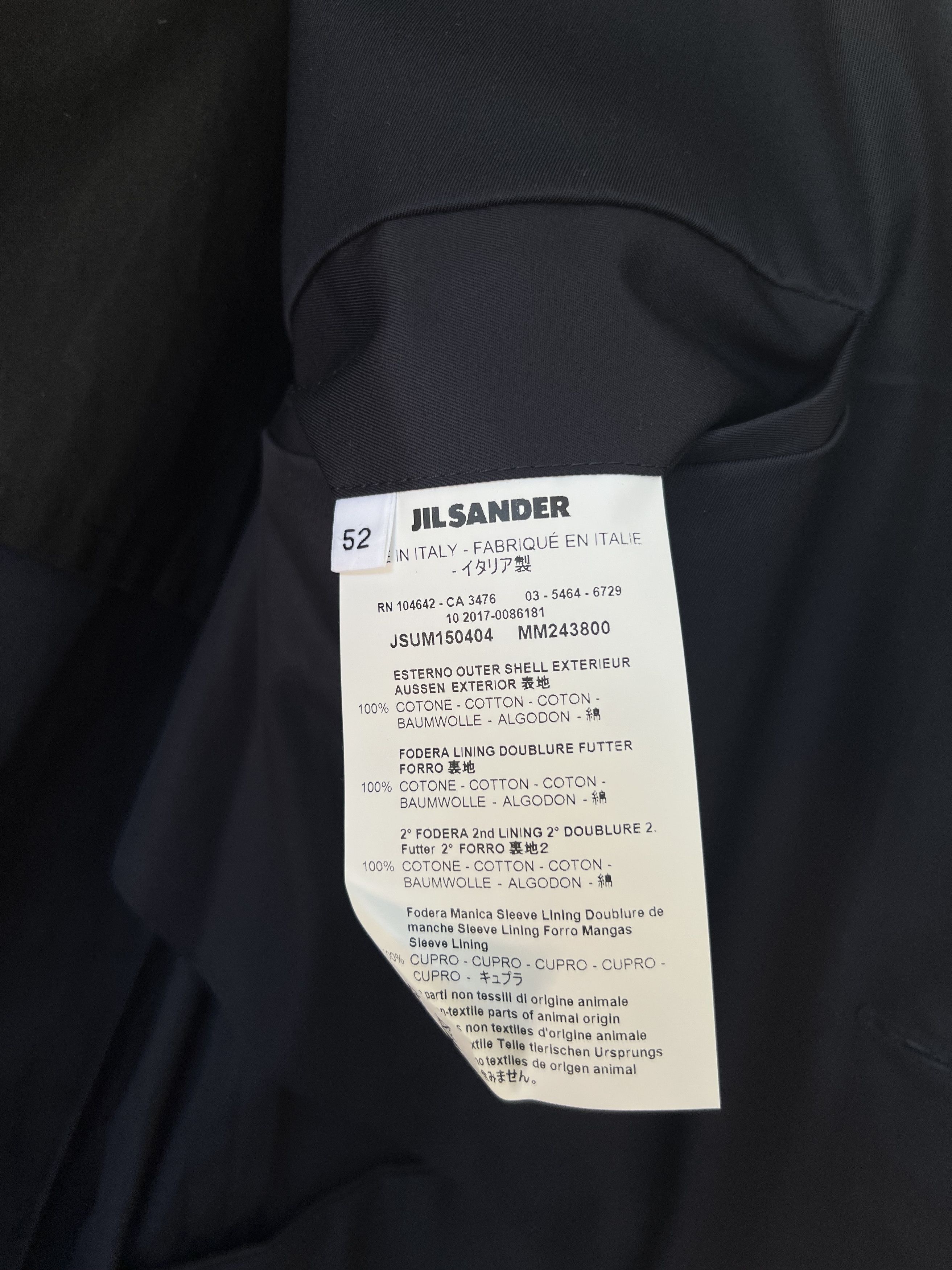 Jil Sander *BNWT* JIL SANDER NAVY SPRING/SUMMER SUIT 50/52 Size 52R - 5 Thumbnail