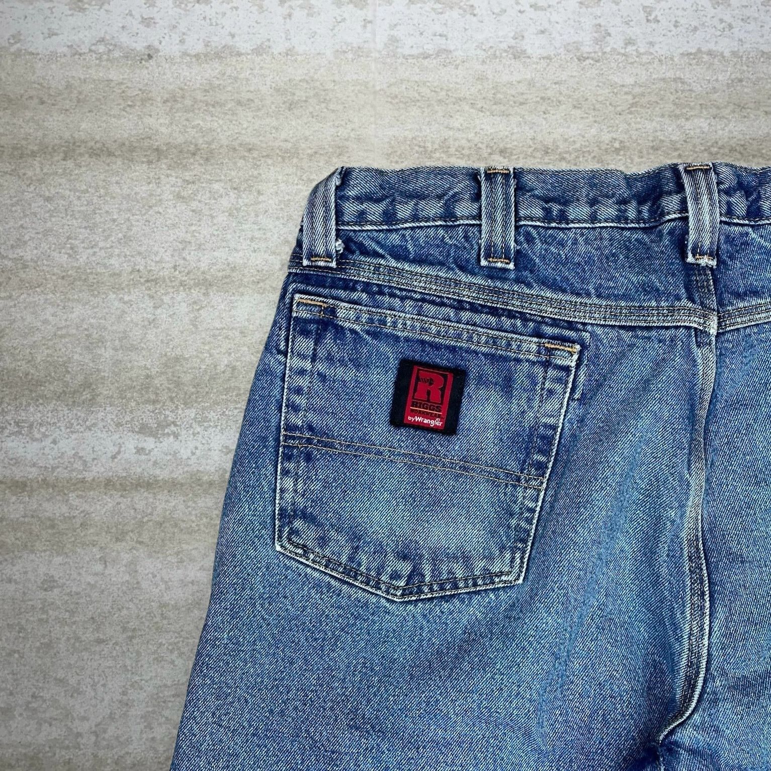 Wrangler Vintage Y2K Wrangler Riggs Jeans 38x30 Baggy Medium Wash Size US 38 / EU 54 - 3 Thumbnail