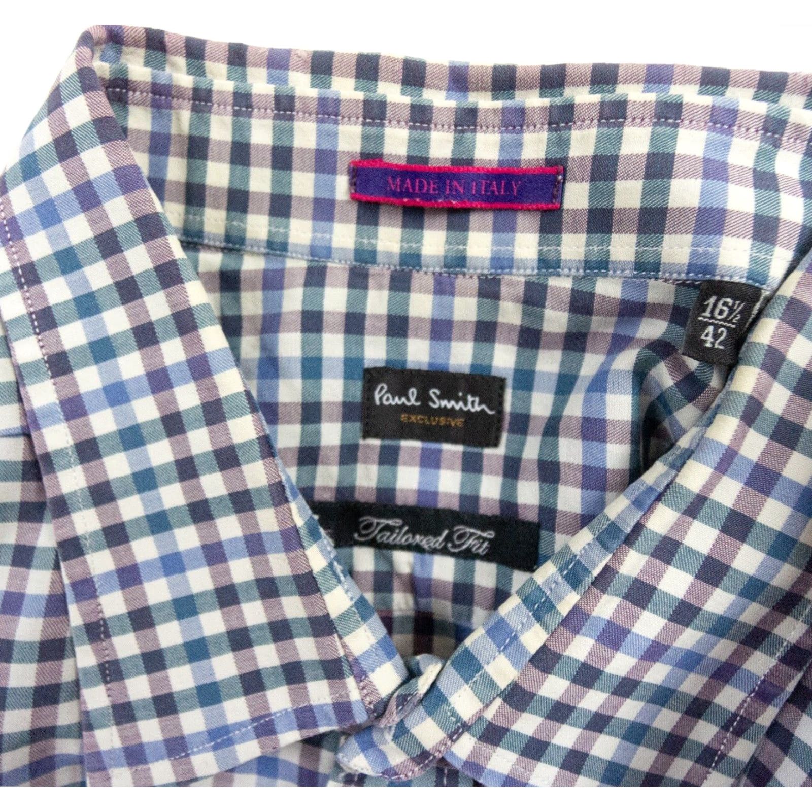 Paul Smith Paul Smith Button Up Shirt Mens 16.5 Long Sleeve Plaid Regular Fit Multicolor Preppy Size US L / EU 52-54 / 3 - 6 Thumbnail