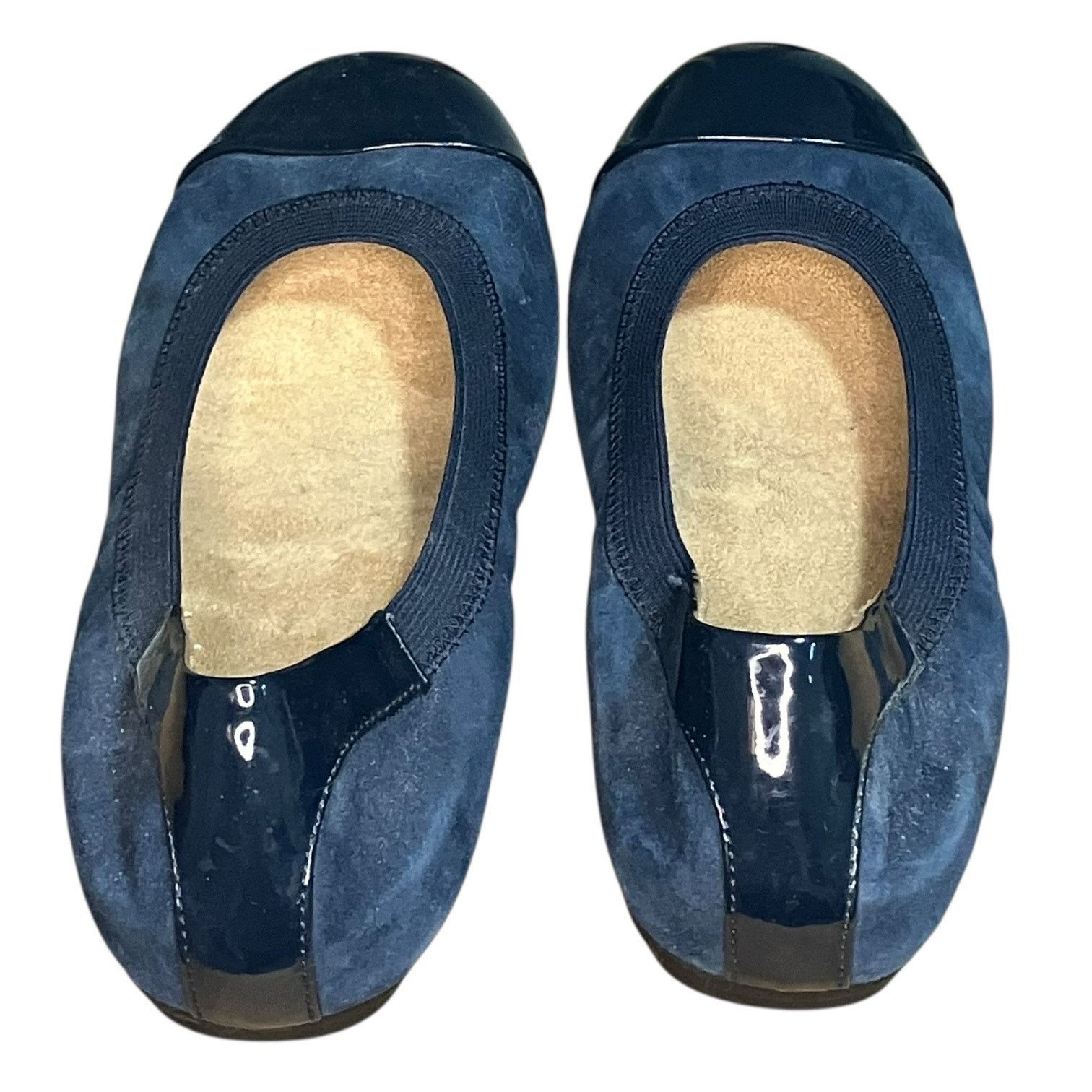 Vionic Vionic Spark Tiegan ballet flats blue suede, cap toe-size 6 Size US 6 / IT 36 - 7 Thumbnail