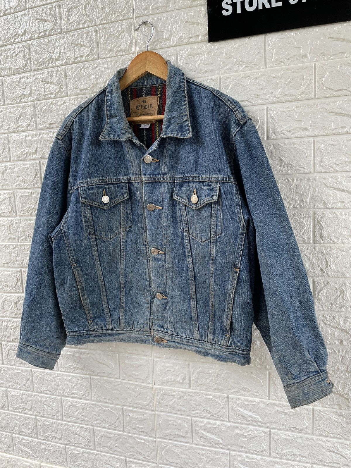 Japanese Brand Vintage Edwin Denim Jacket Size US L / EU 52-54 / 3 - 4 Thumbnail