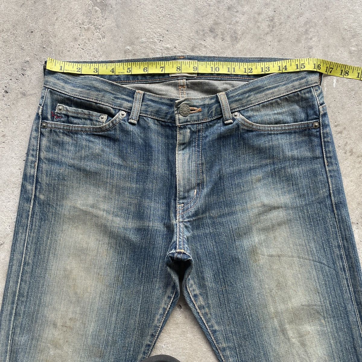Japanese Brand Vintage Edwin Rusty Women Jeans FLARE Distressed Faded Pants Size 32" / US 10 / IT 46 - 6 Thumbnail