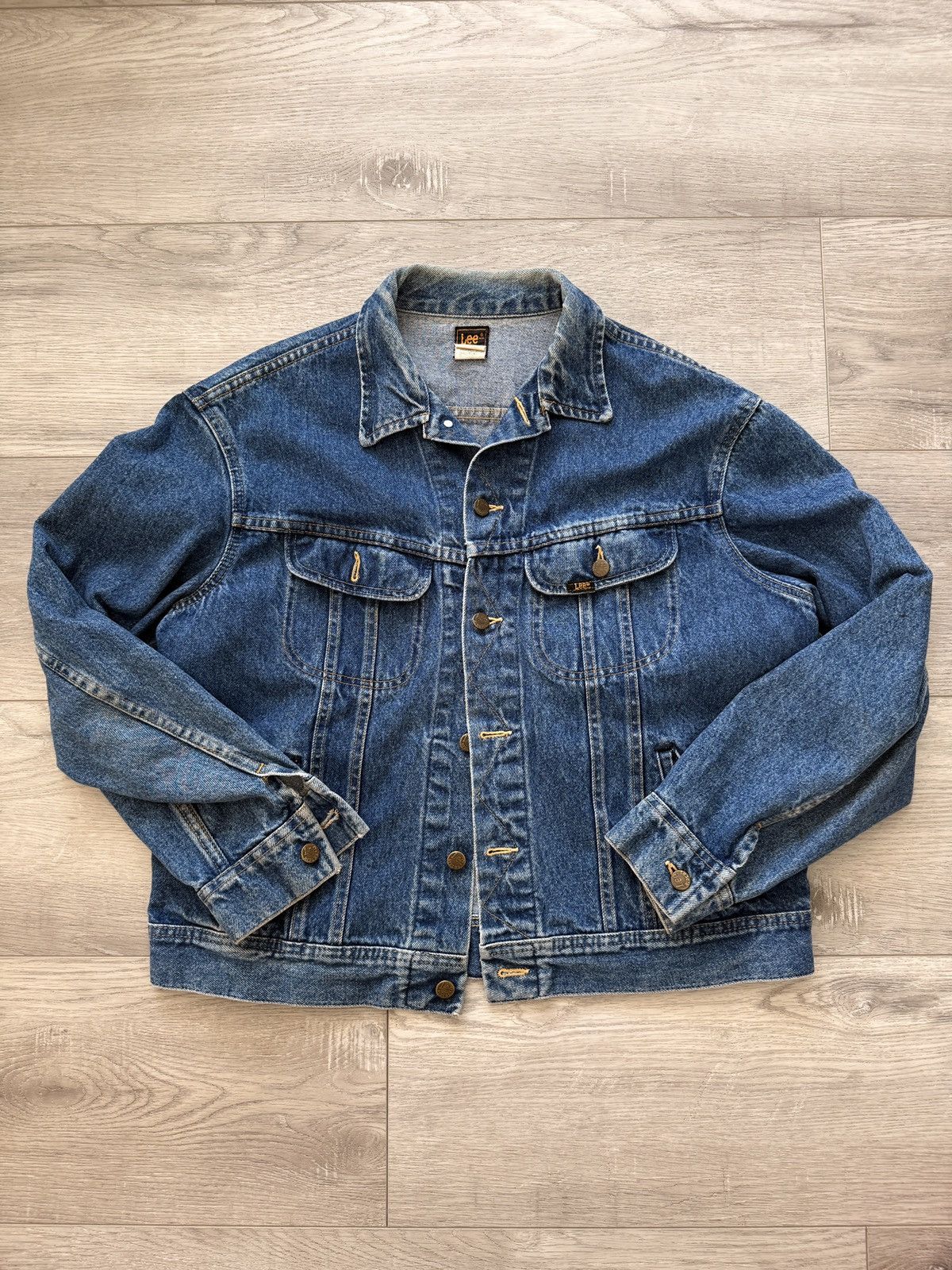 Lee Lee Blue Jeans Riders Vintage Denim Jacket Size US M / EU 48-50 / 2 - 1 Thumbnail
