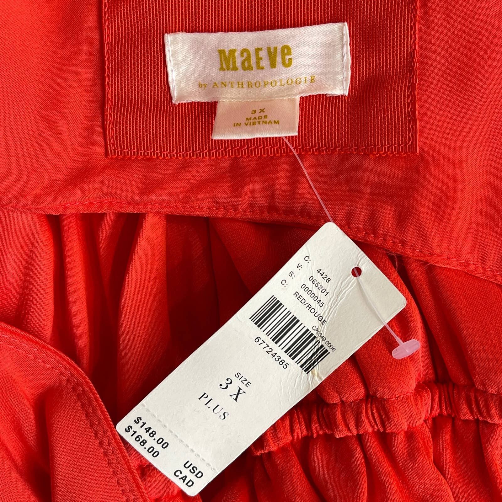Anthropologie Anthropologie Maeve Satin Wrap Midi with Keyhole Back Sz 3X Size 3XL / US 20-22 - 2 Thumbnail