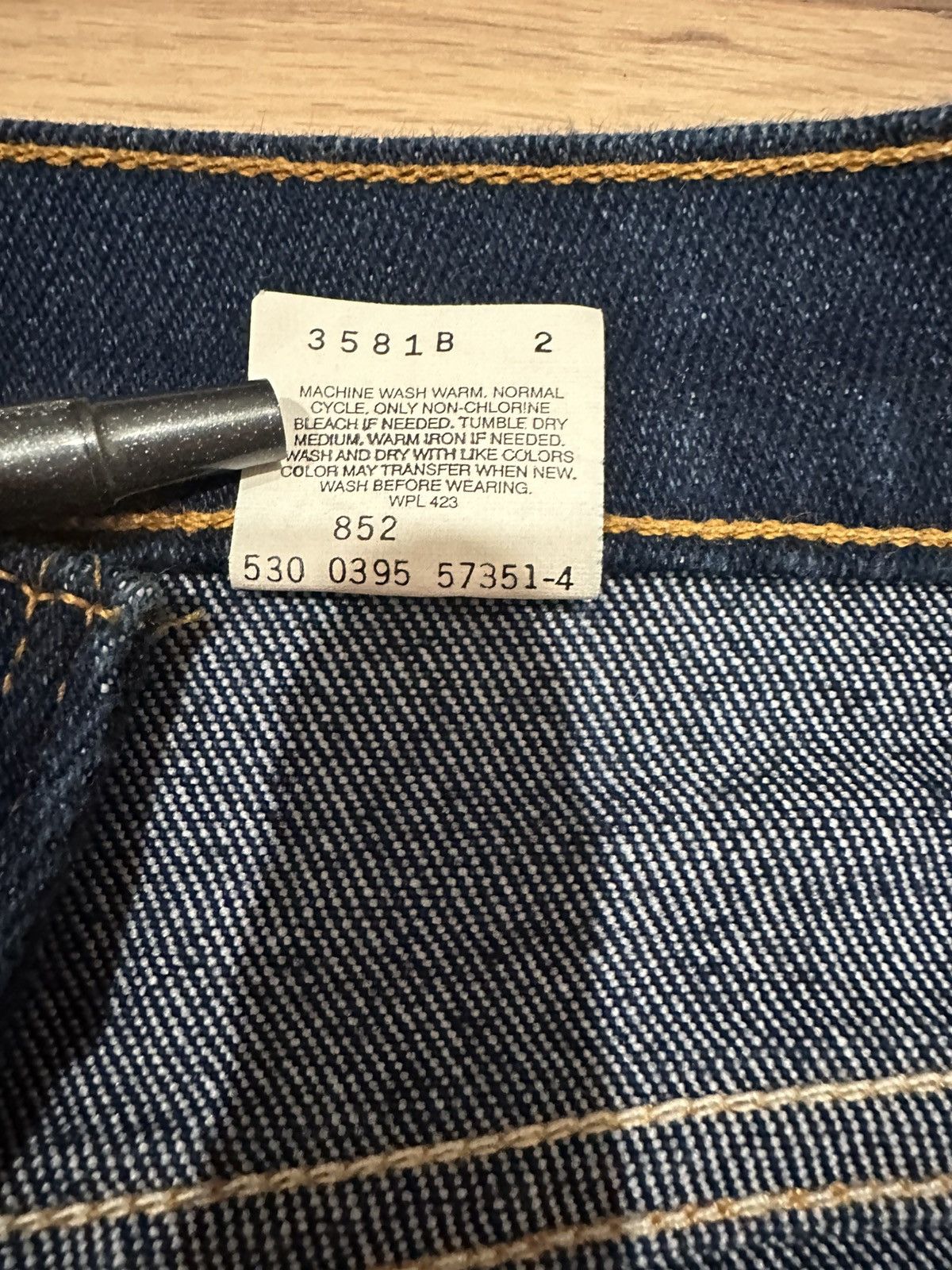 Levi's Vintage 90s Levis Orange Tab 517 Poly Cotton Bootcut 34x29 Size US 34 / EU 50 - 7 Thumbnail