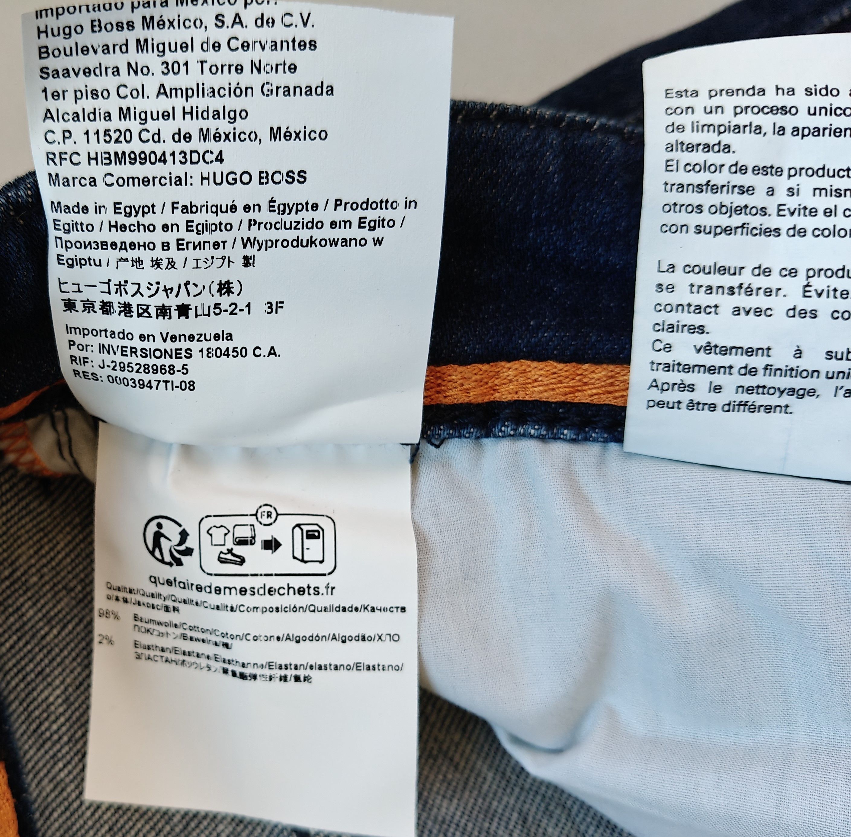 Hugo Boss HUGO BOSS RE.MAINE Regular fit Jeans Free Shipping T/6109 Size US 33 - 7 Thumbnail