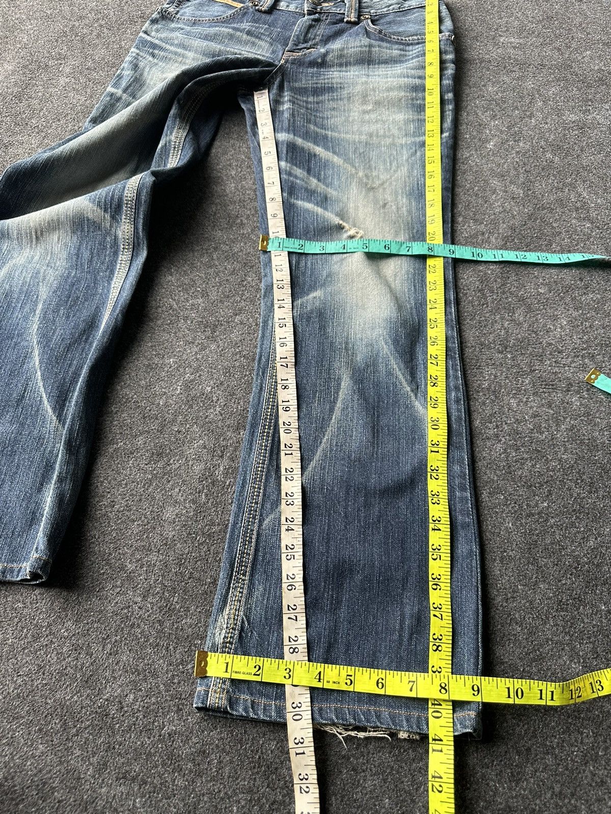 Edwin Vtg 90s Edwin Exclusive Distressed Denim 30x30 D222 Size US 30 / EU 46 - 11 Thumbnail